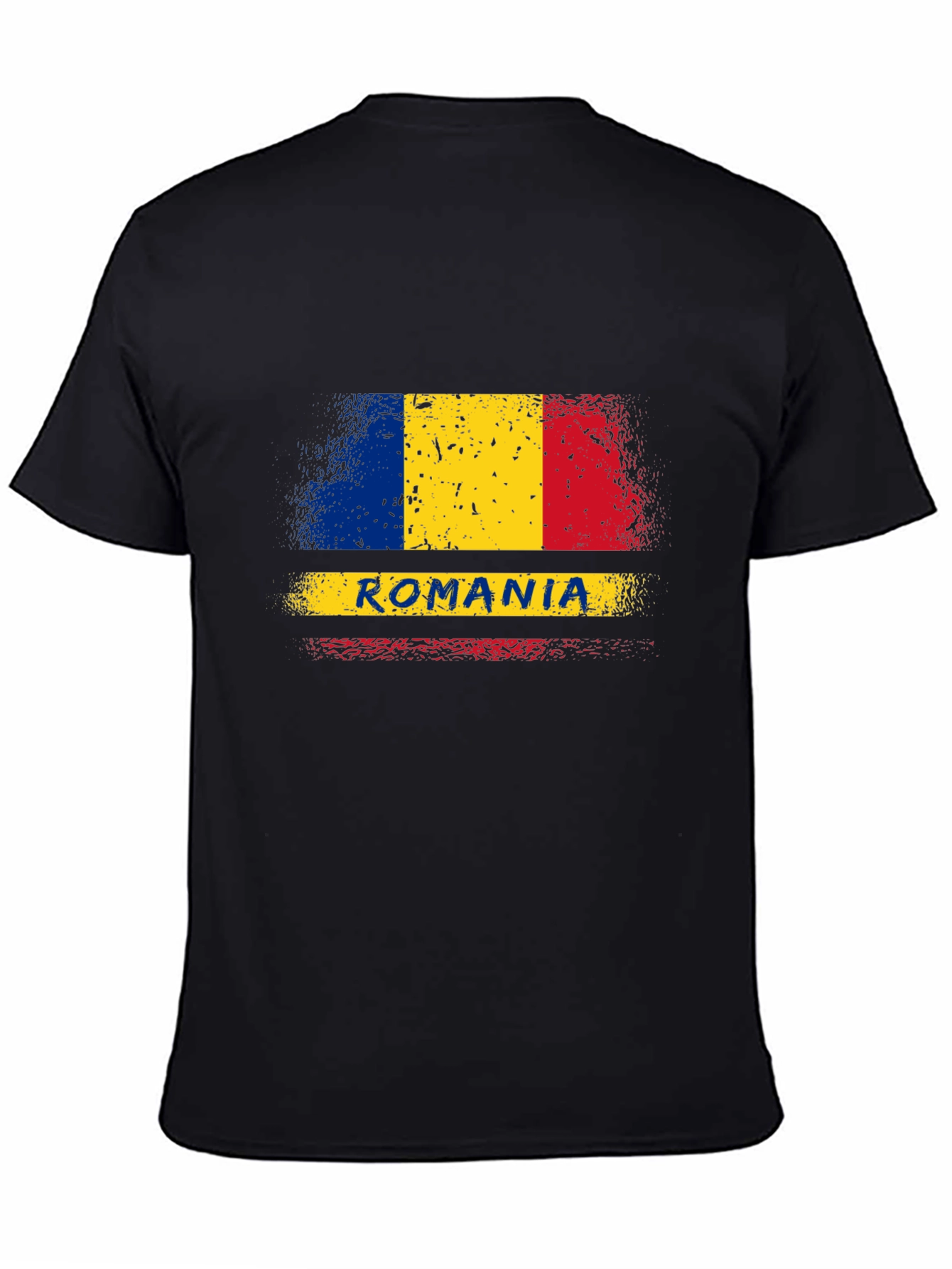 Romania Flag T-Shirt - Distressed Design