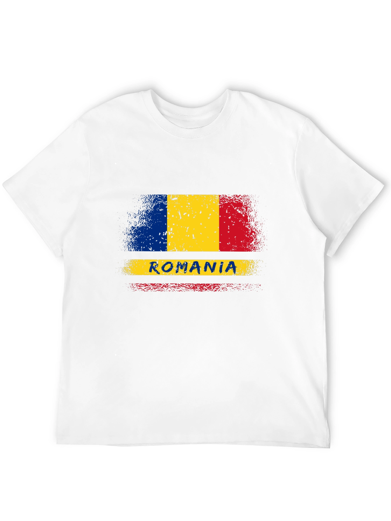 Romania Flag T-Shirt - Distressed Design