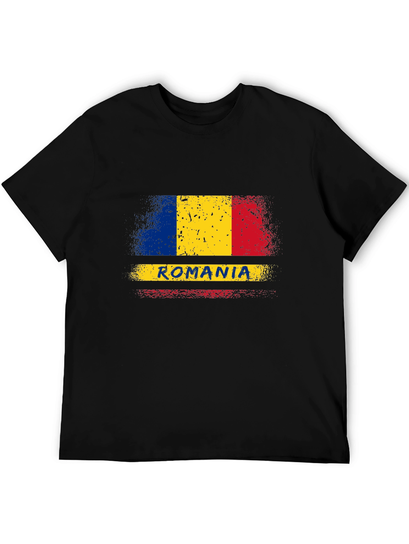 Romania Flag T-Shirt - Distressed Design