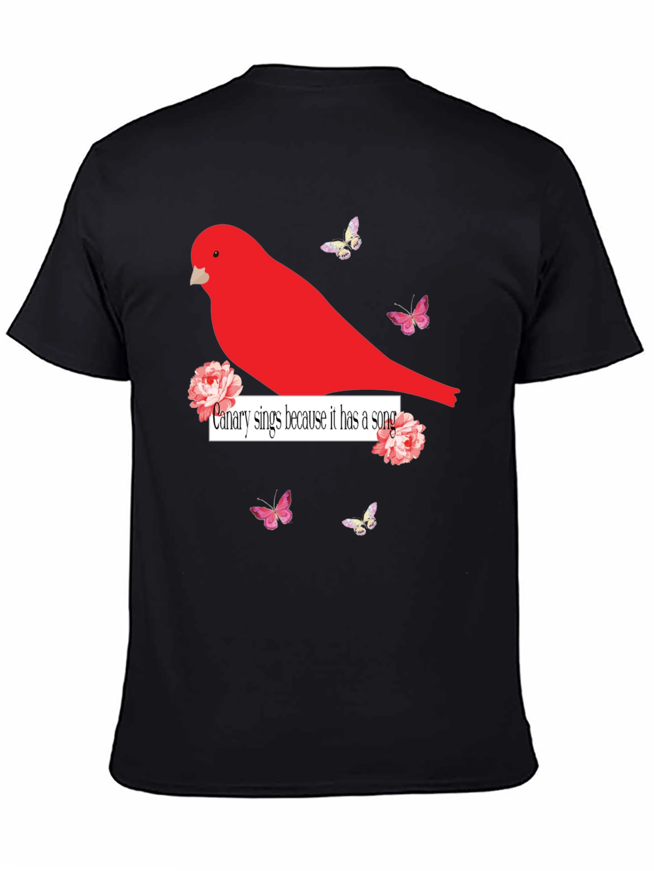 Canary Sings Graphic T-Shirt - Unique Design