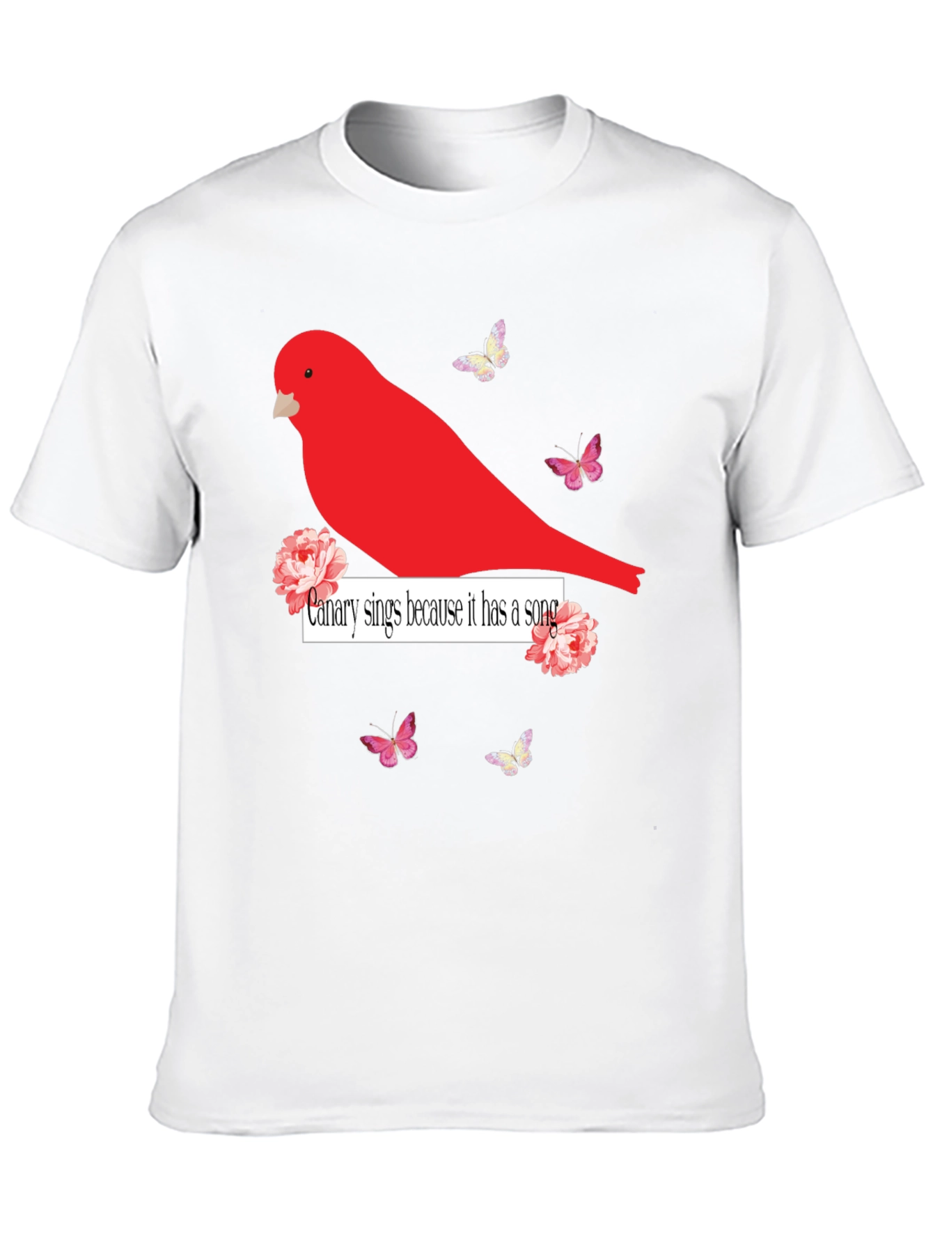 Canary Sings Graphic T-Shirt - Unique Design