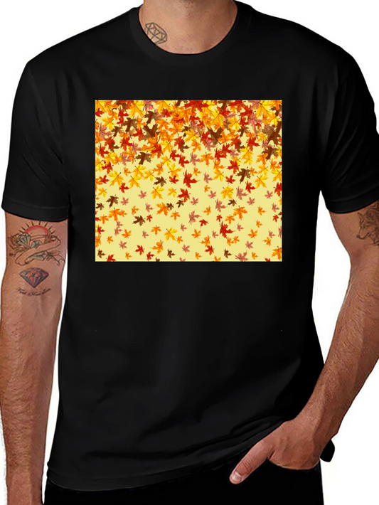 Autumn Leaves Graphic Tee - Fall Season Style