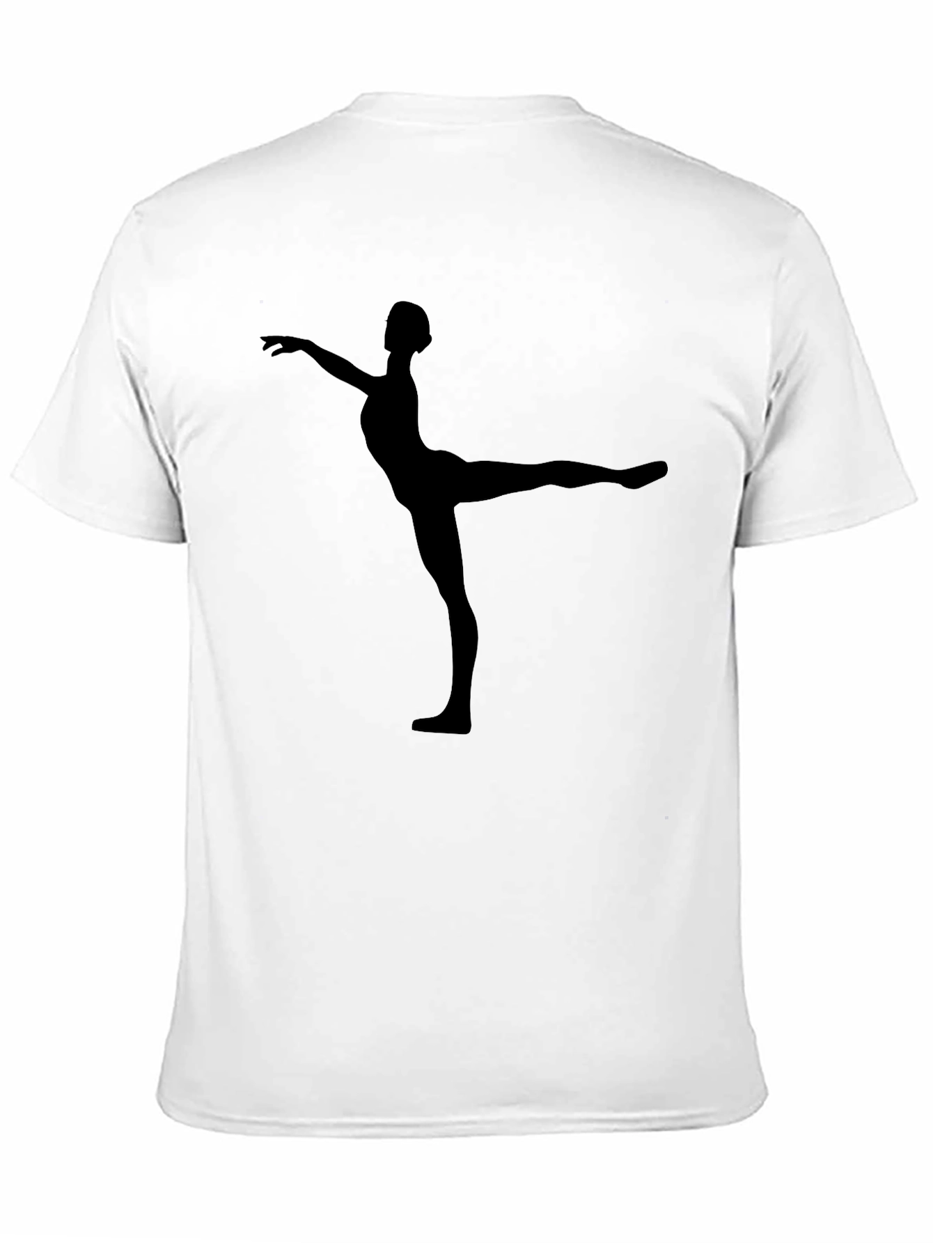 Ballet Dancer Silhouette Black T-Shirt