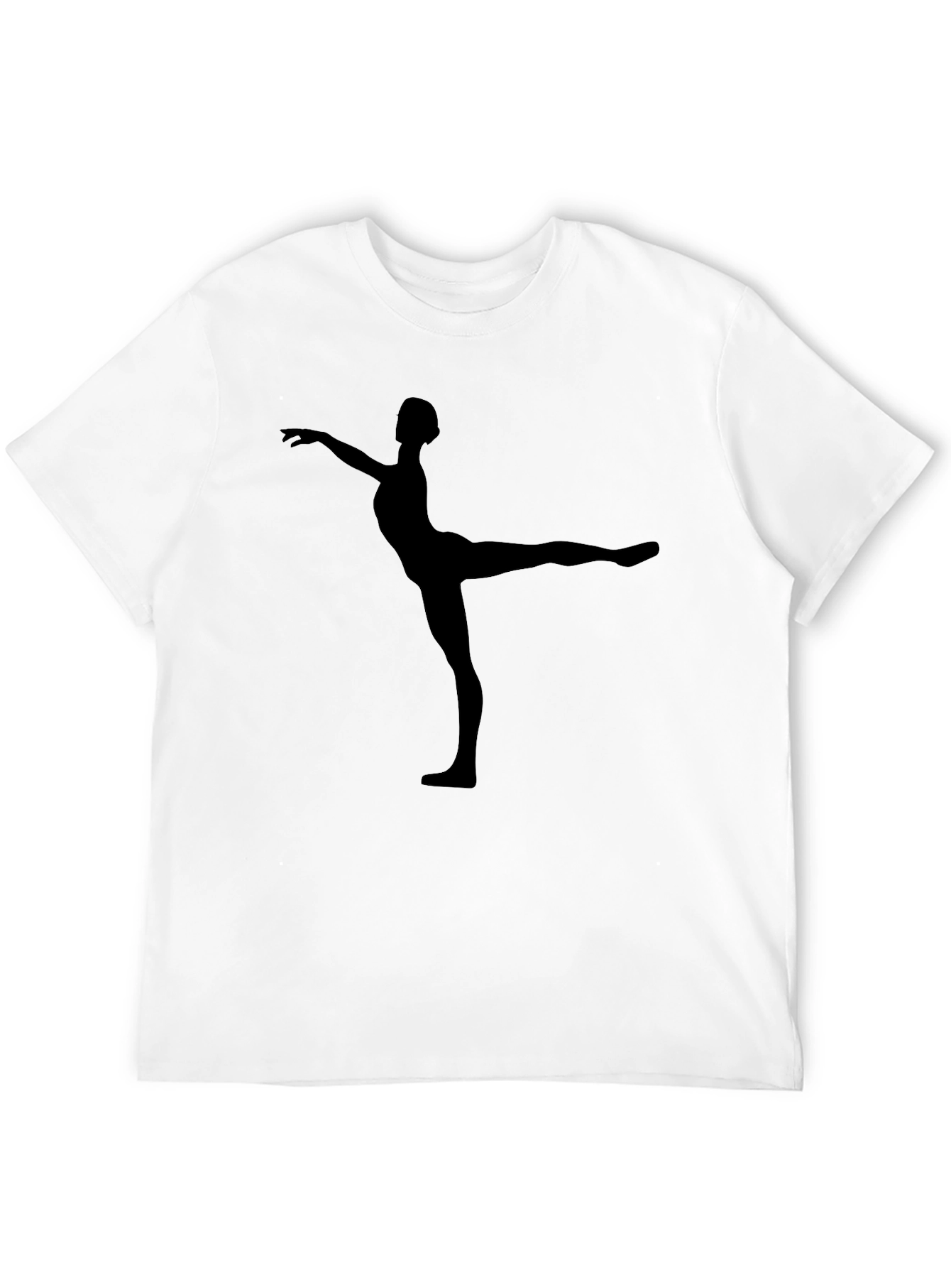 Ballet Dancer Silhouette Black T-Shirt