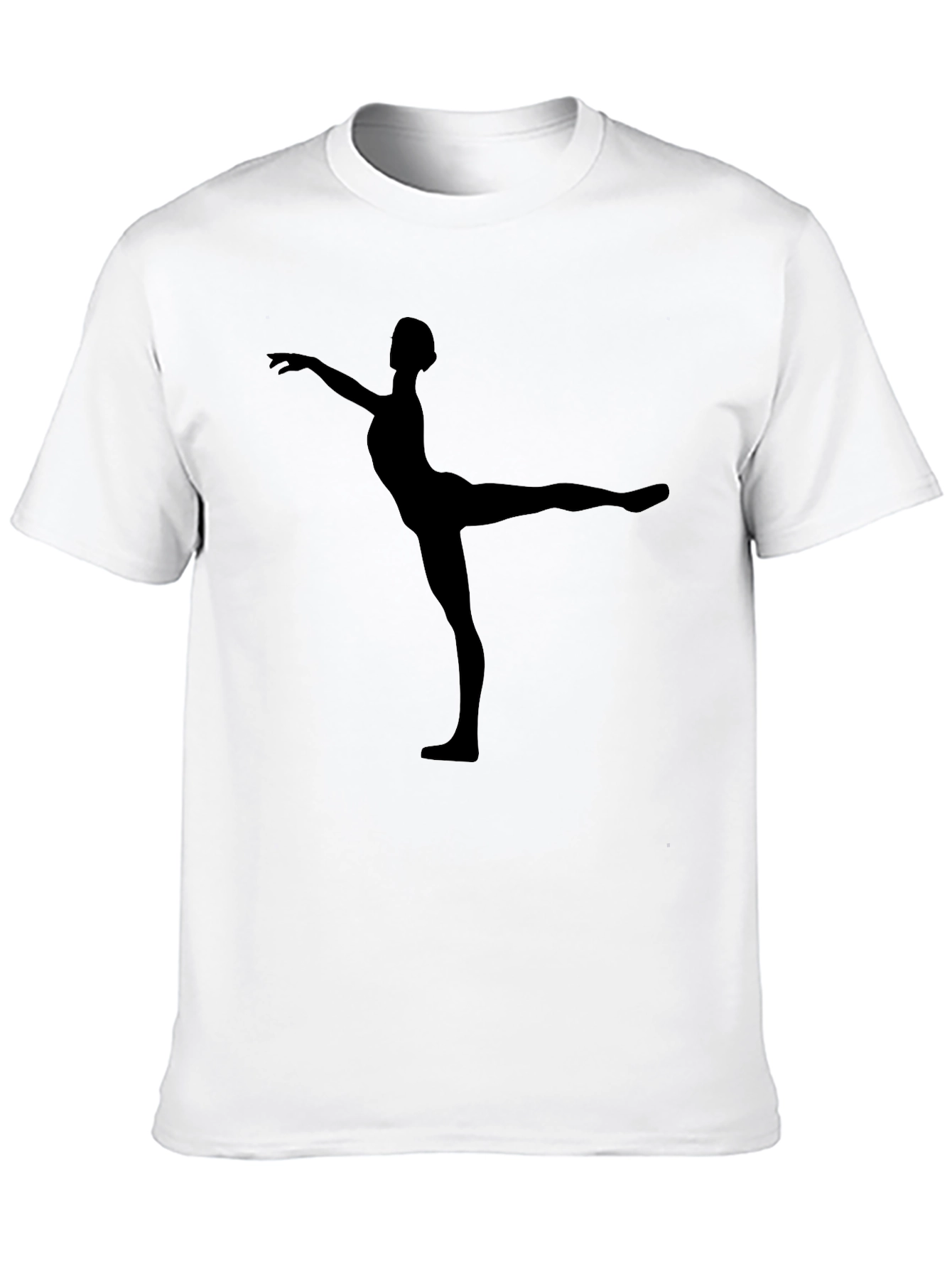 Ballet Dancer Silhouette Black T-Shirt