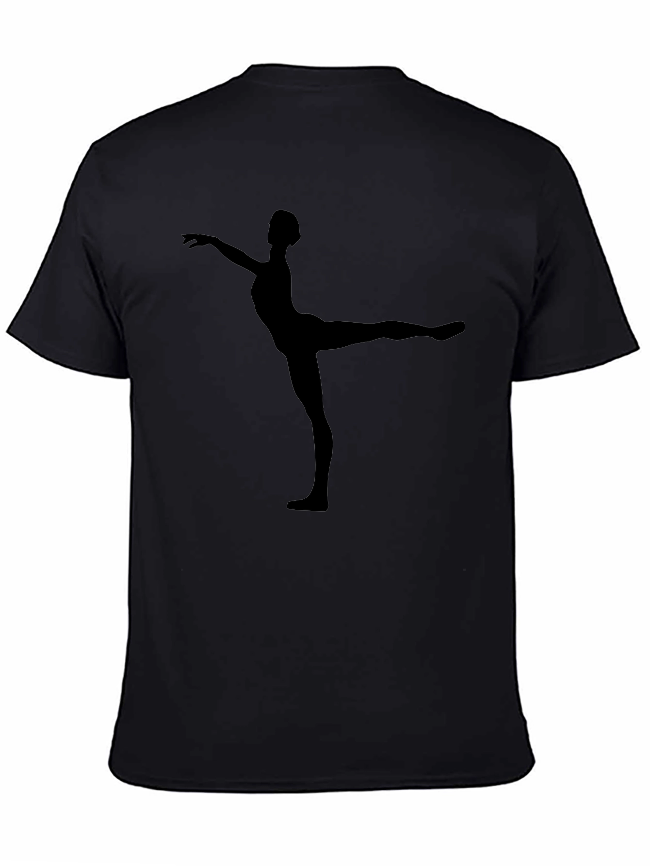 Ballet Dancer Silhouette Black T-Shirt