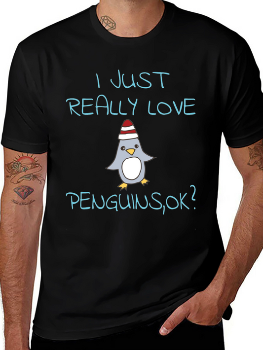 I Love Penguins Graphic T-Shirt