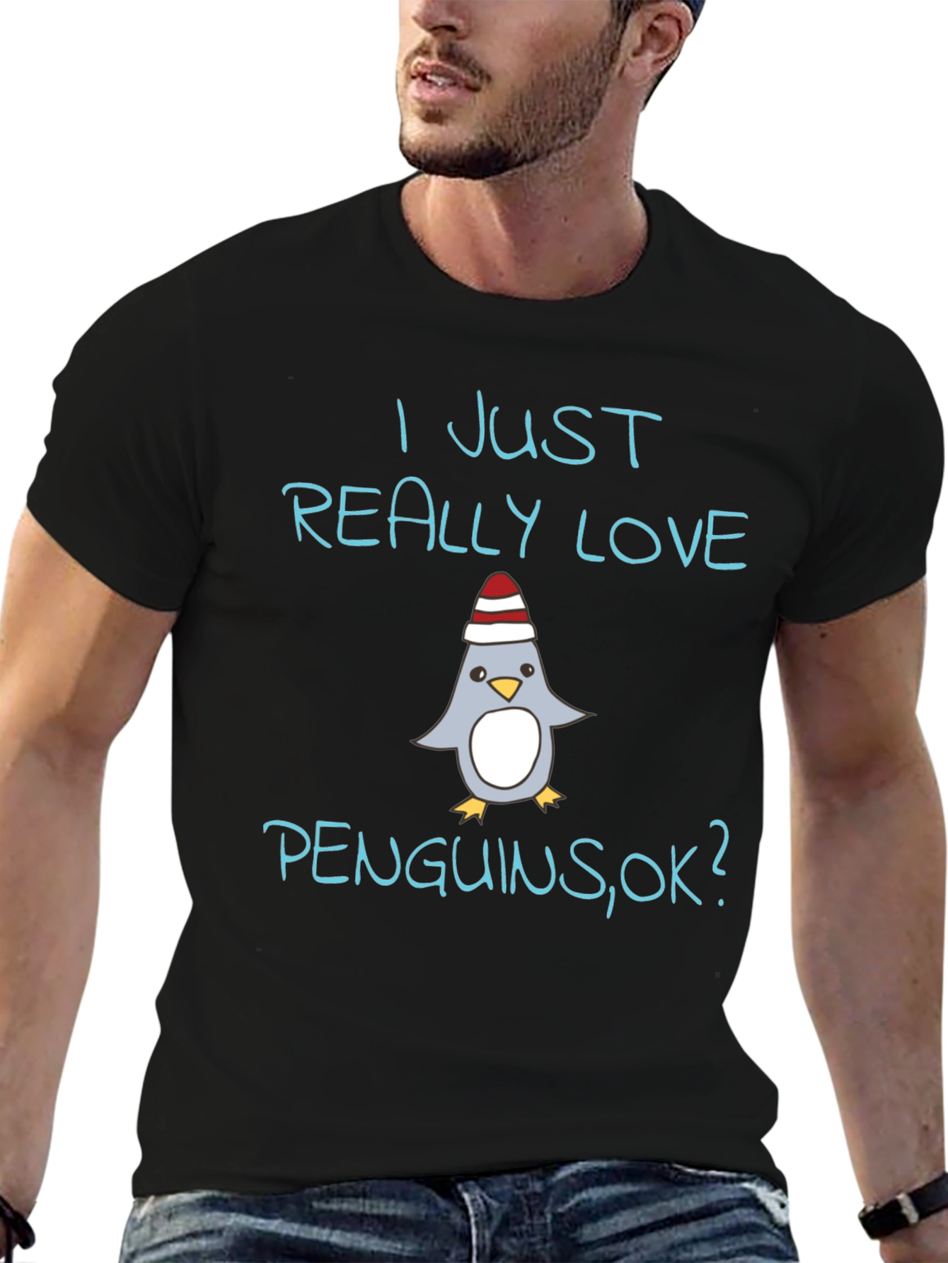 I Love Penguins Graphic T-Shirt