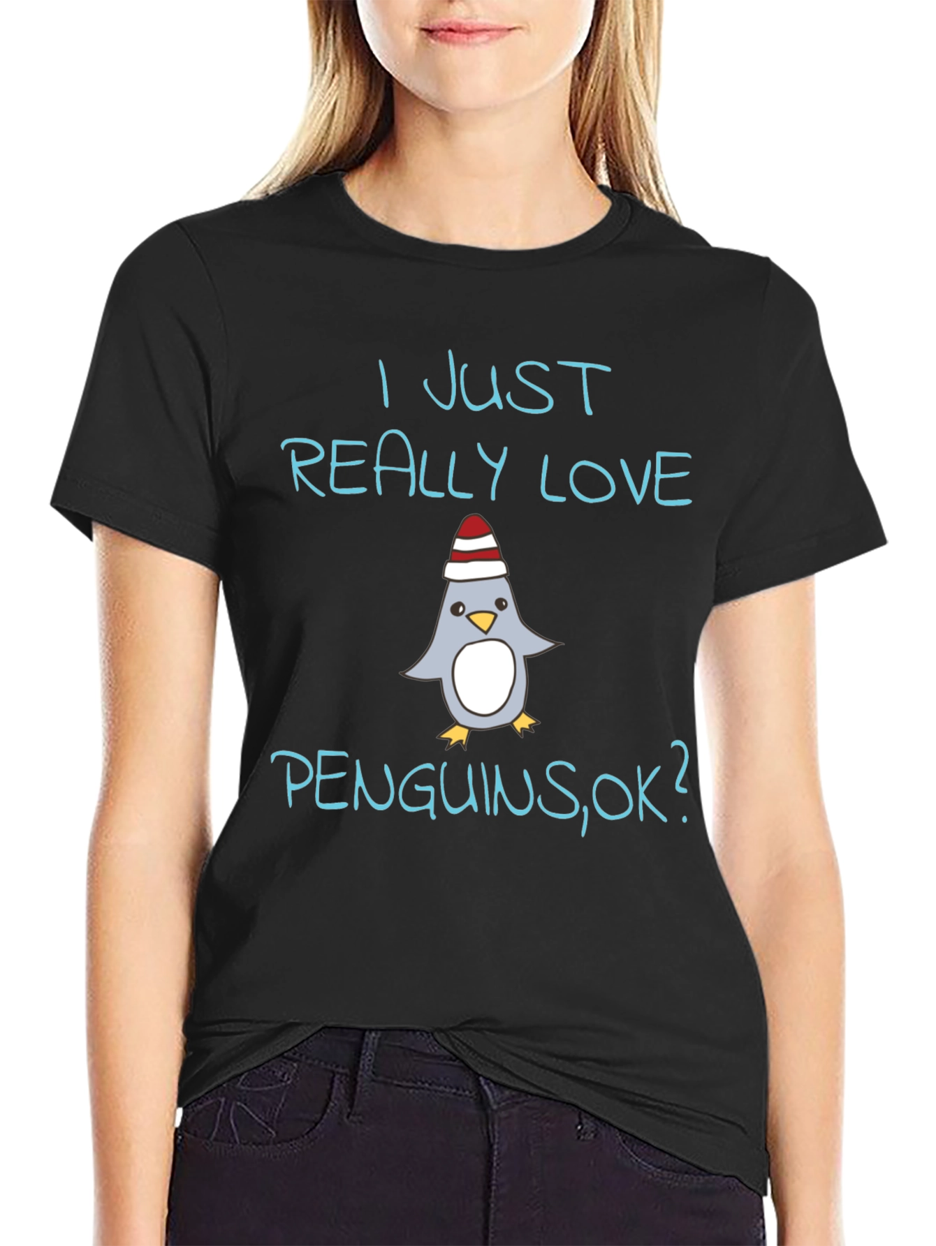 I Love Penguins Graphic T-Shirt