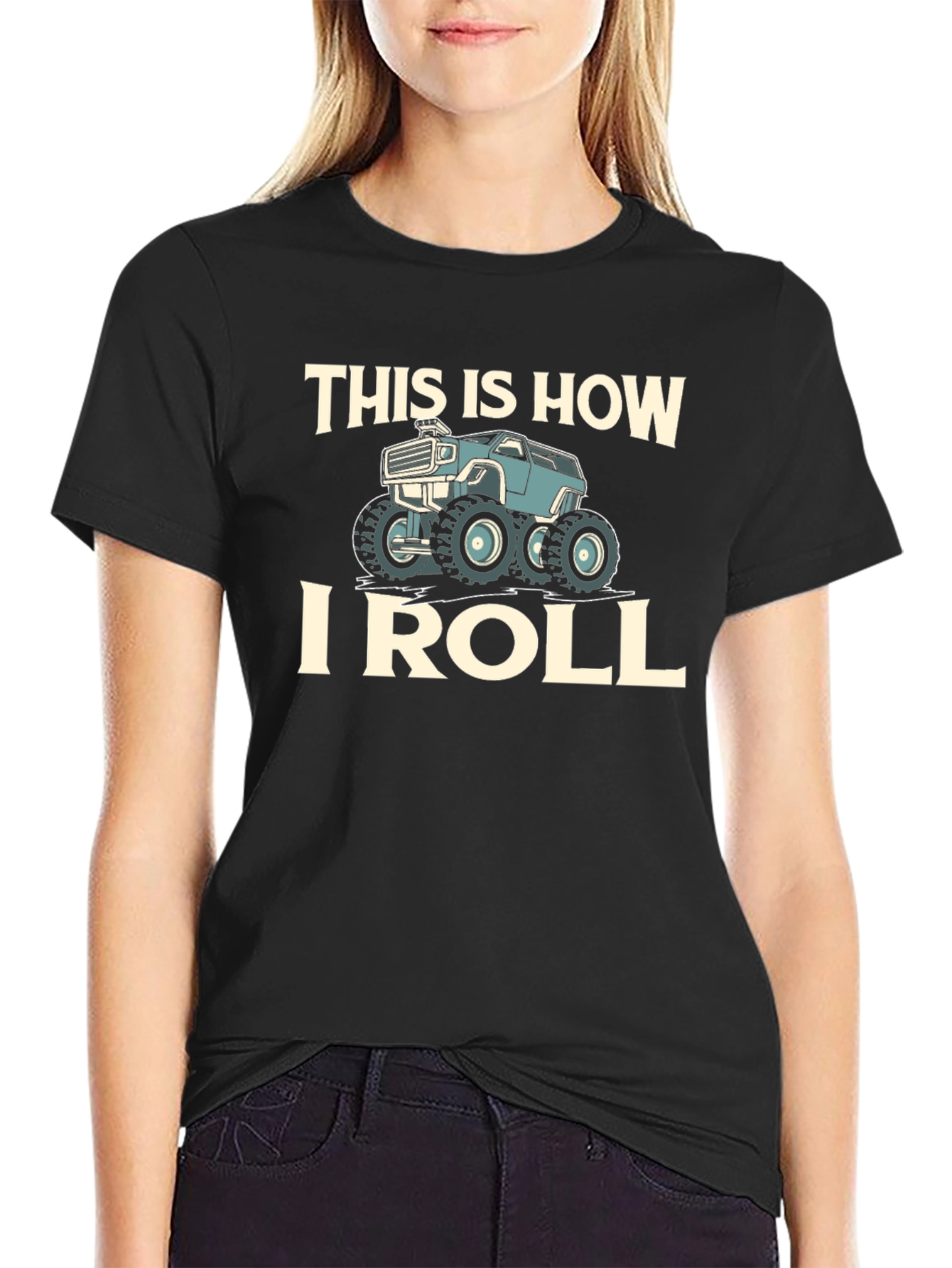 This Is How I Roll Monster Truck Graphic T-Shirt