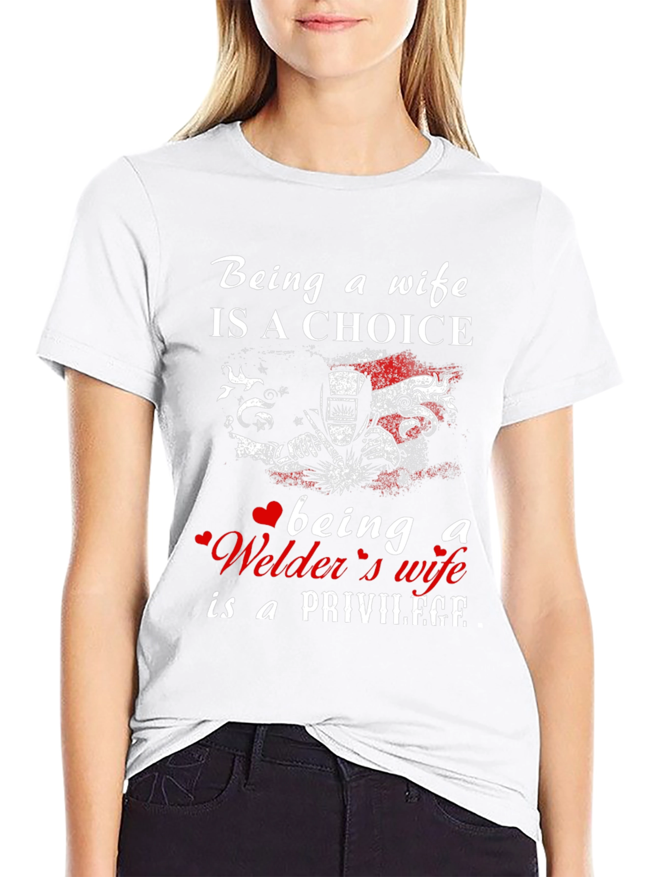 Welders Wife Privilege T-Shirt