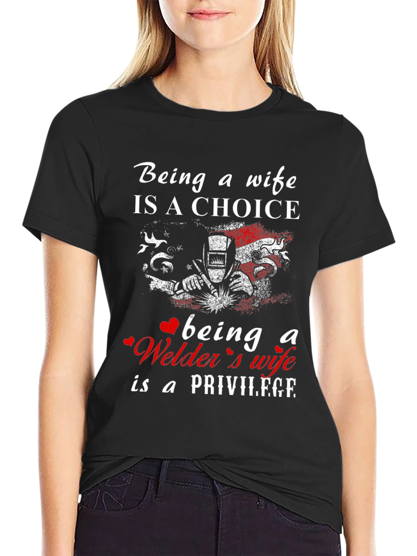 Welders Wife Privilege T-Shirt