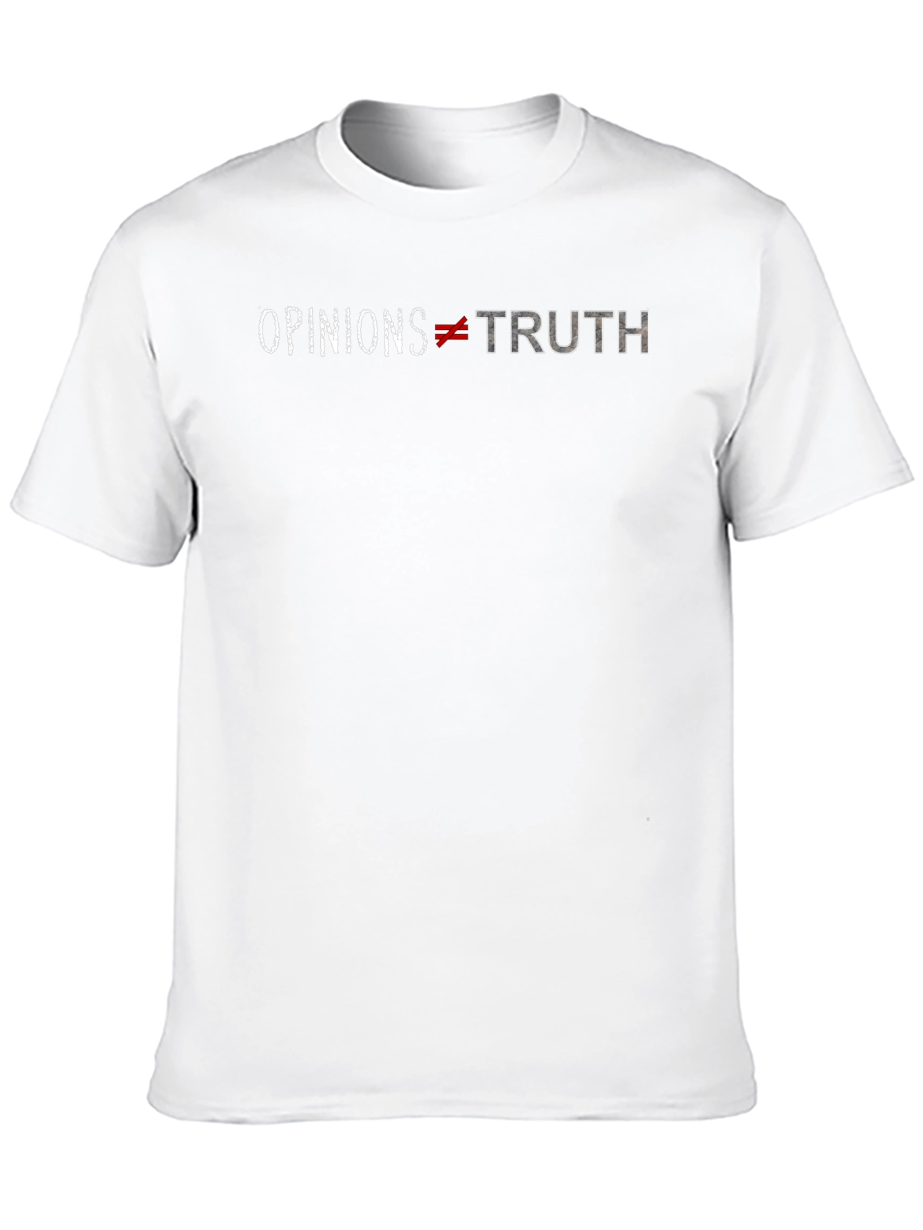 Opinions Not Truth Graphic T-Shirt - Black Cotton Tee