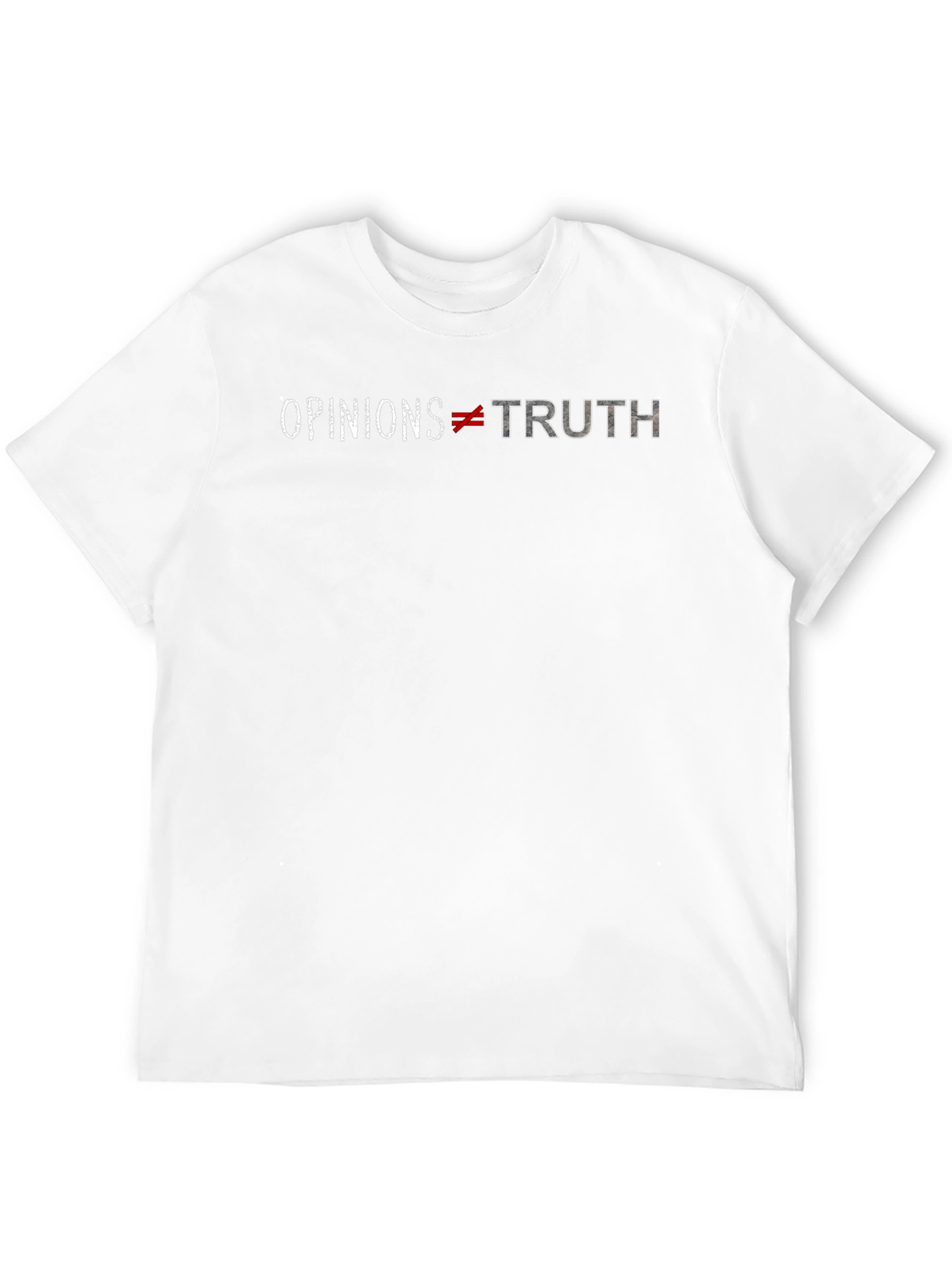 Opinions Not Truth Graphic T-Shirt - Black Cotton Tee