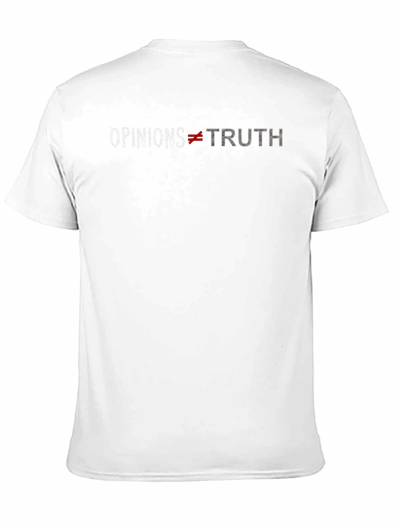 Opinions Not Truth Graphic T-Shirt - Black Cotton Tee