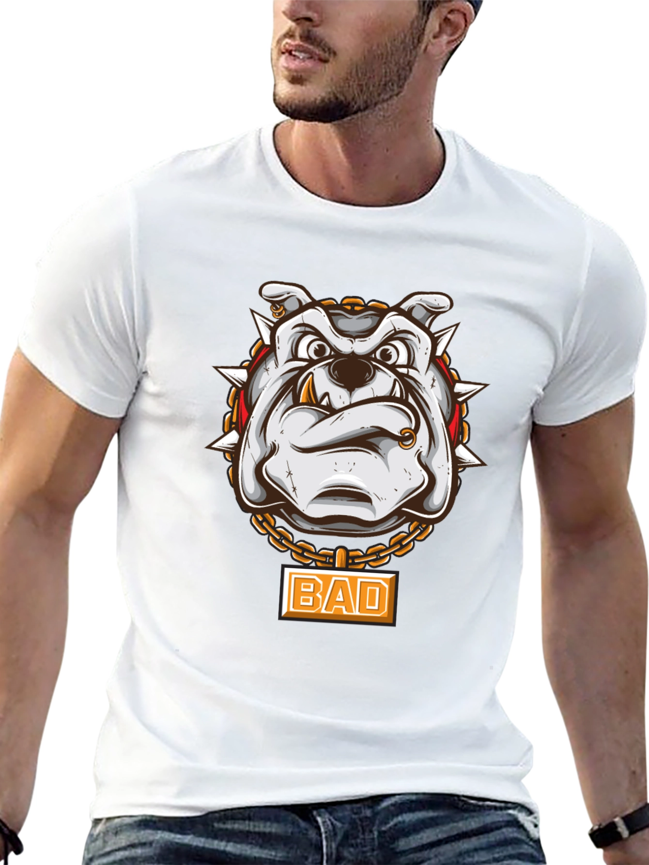 Bad Dog T-Shirt - Graphic Bulldog Tee