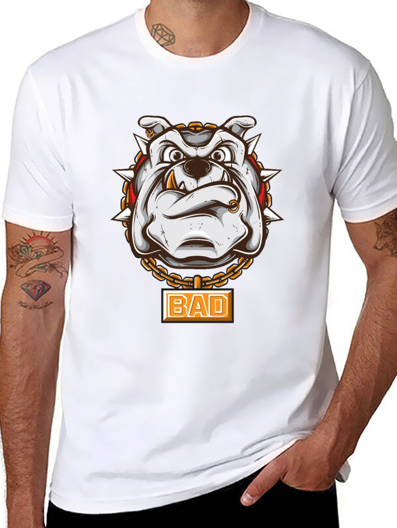Bad Dog T-Shirt - Graphic Bulldog Tee