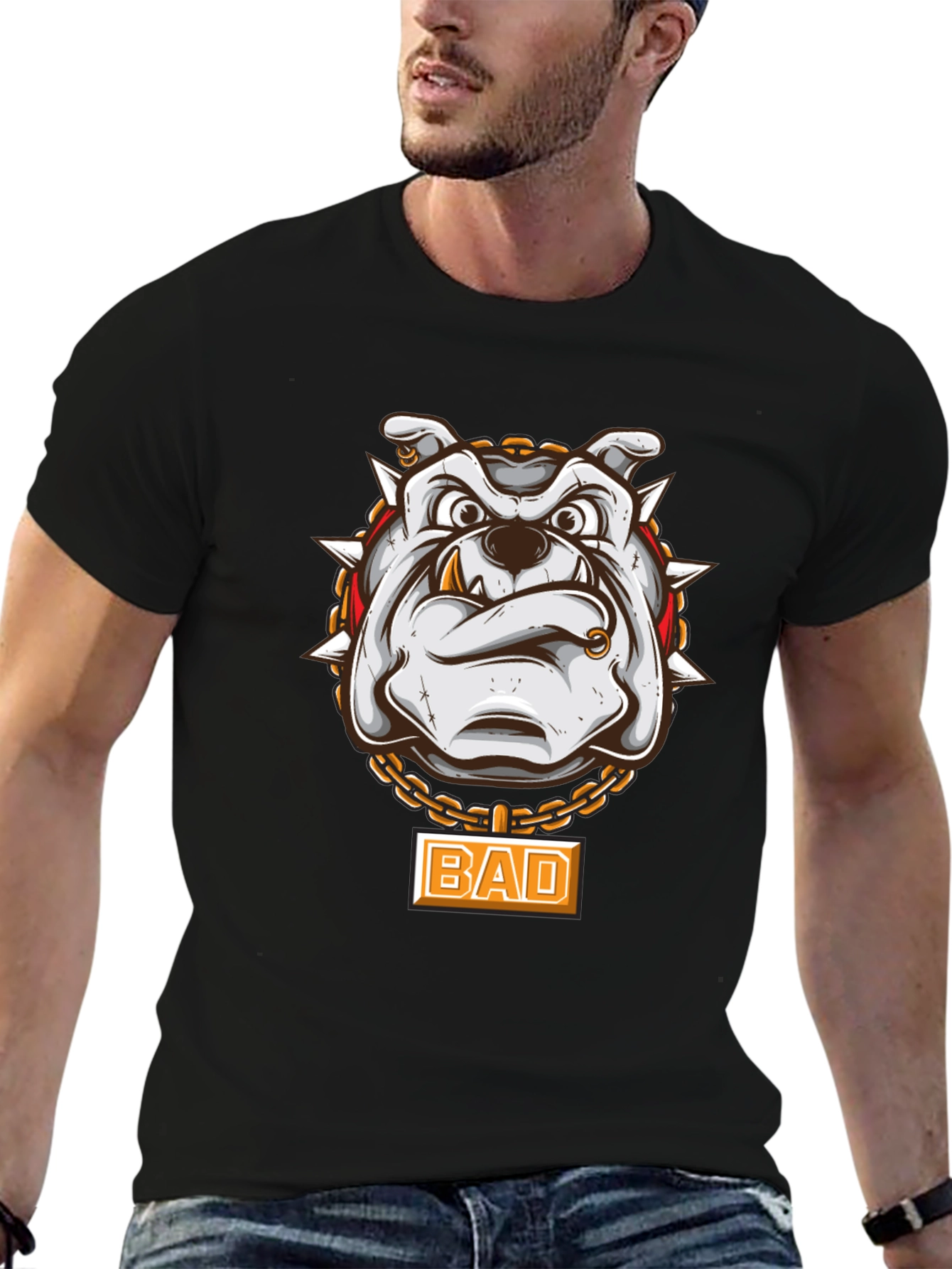 Bad Dog T-Shirt - Graphic Bulldog Tee