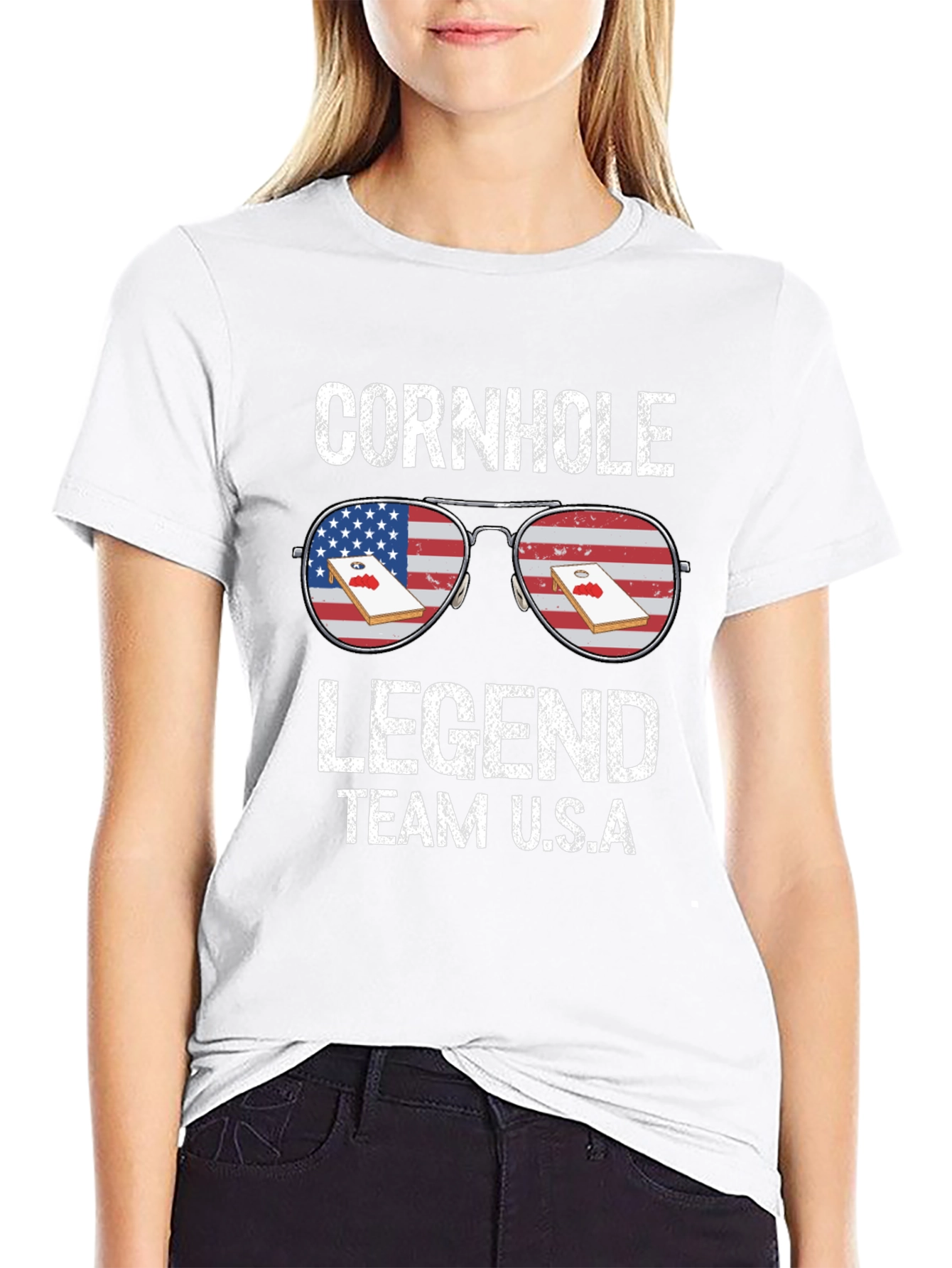 Cornhole Legend Team USA T-Shirt