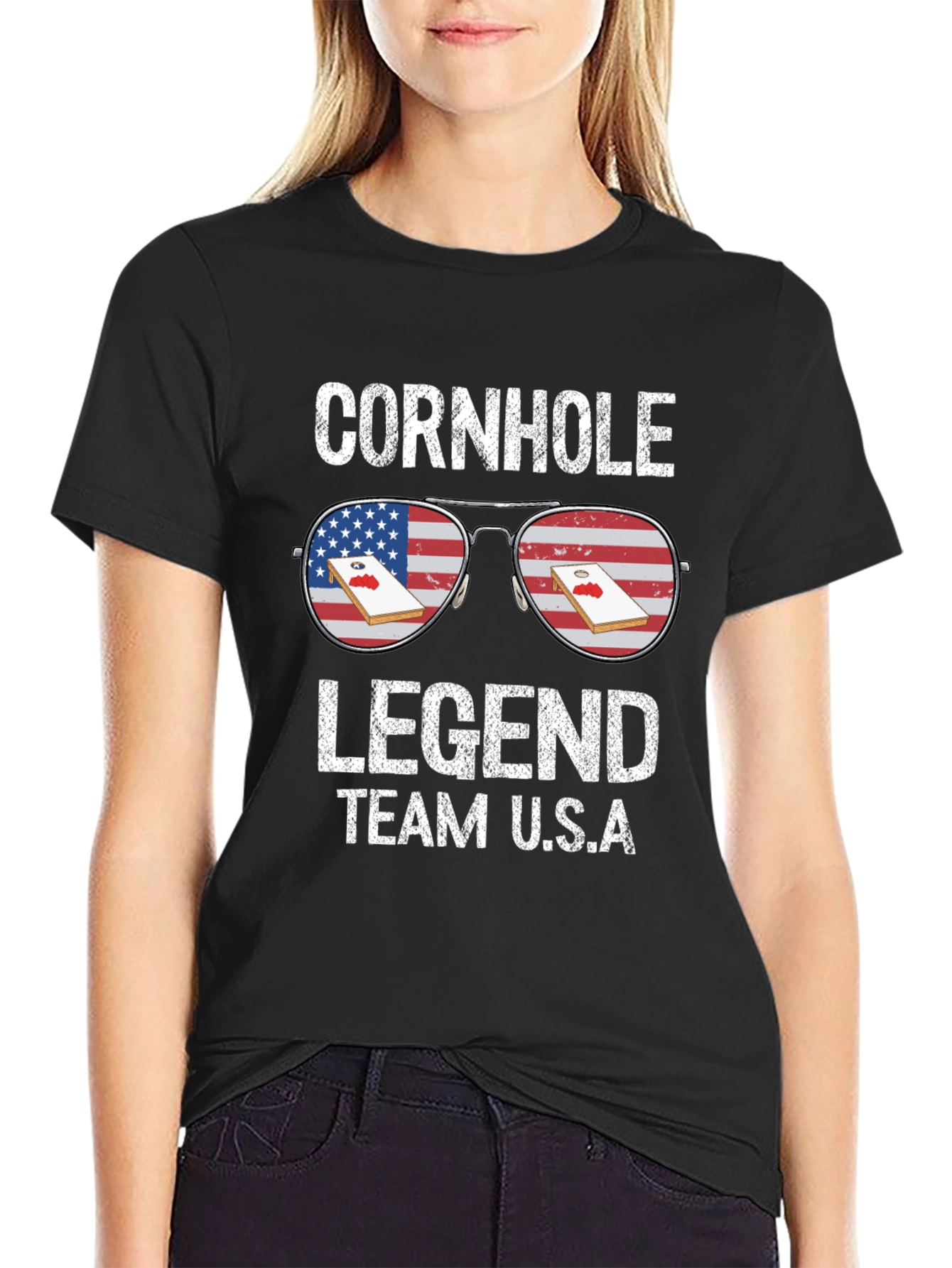 Cornhole Legend Team USA T-Shirt