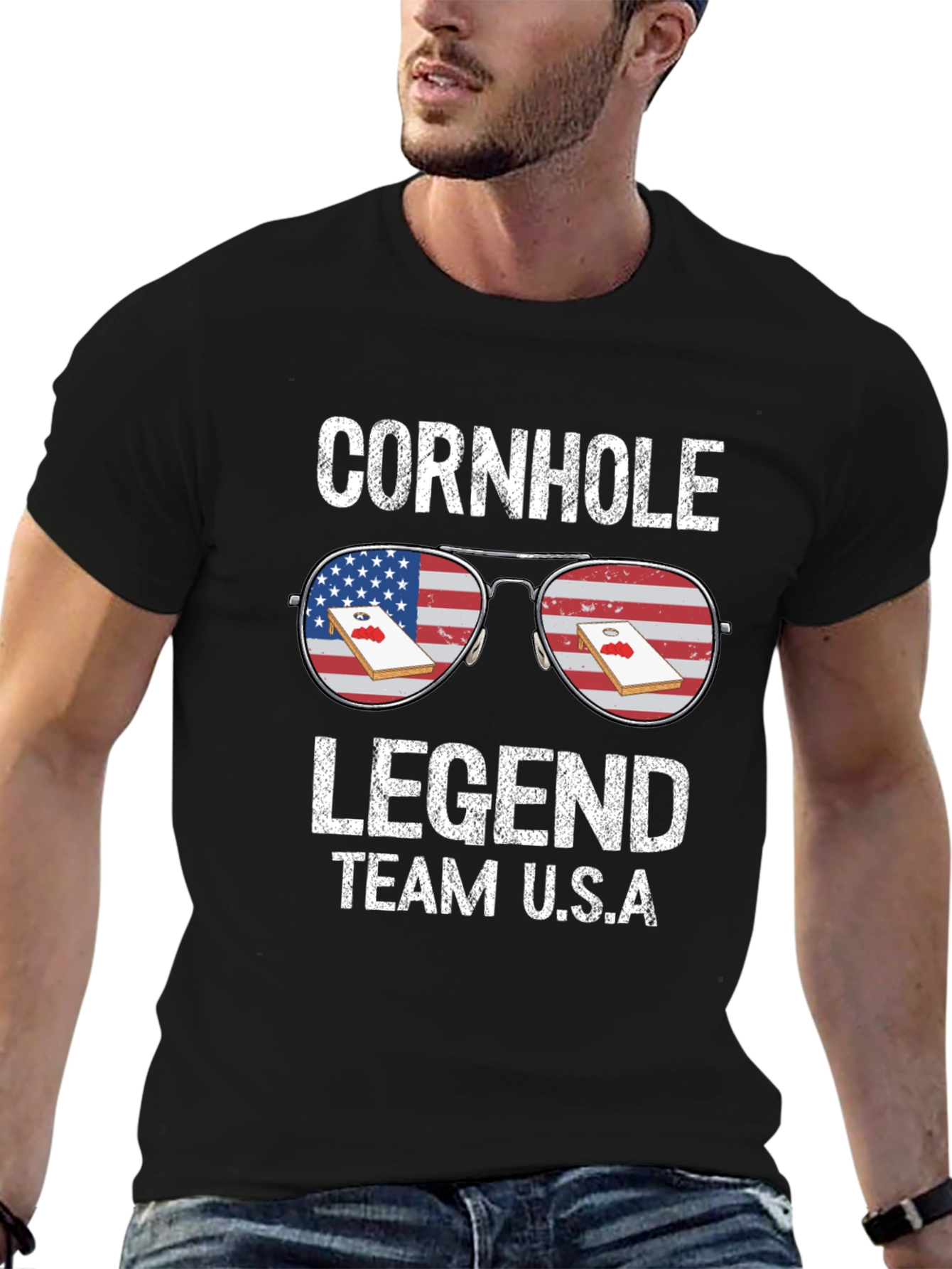 Cornhole Legend Team USA T-Shirt