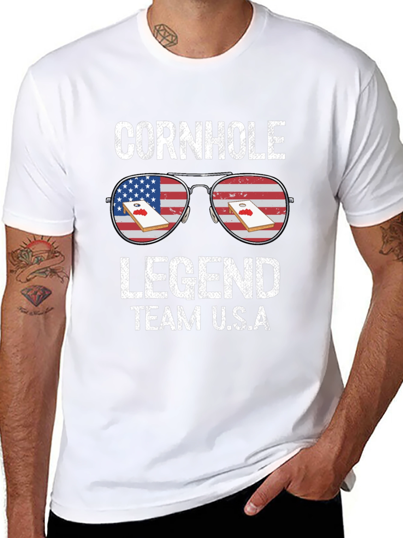 Cornhole Legend Team USA T-Shirt