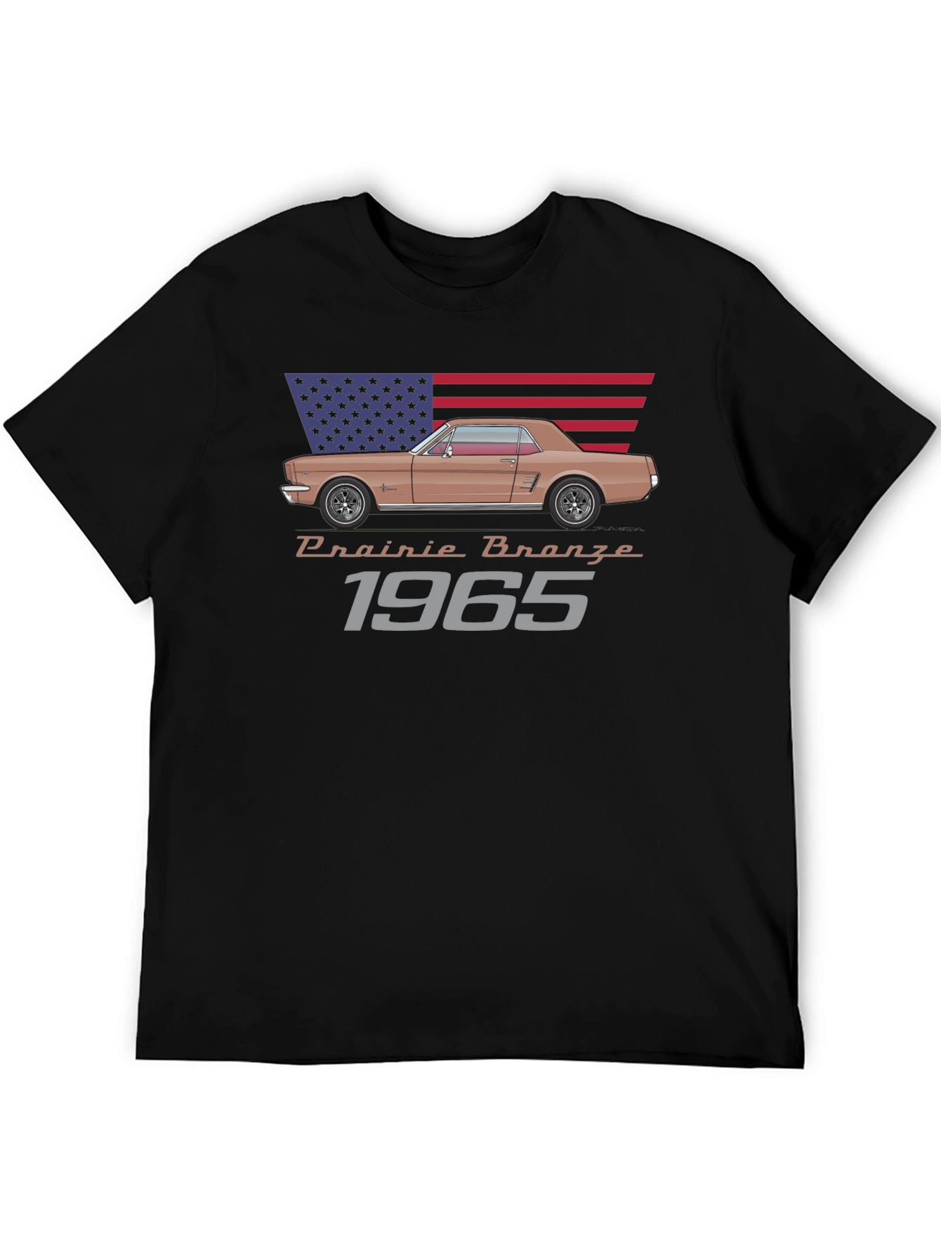 Prairie Bronze 1965 Mustang Graphic T-Shirt