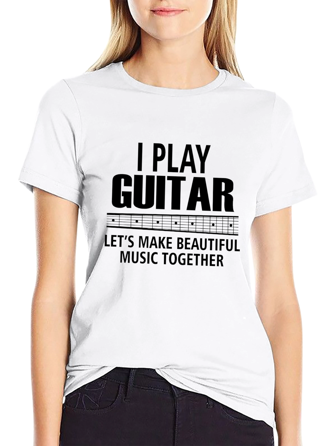 I Play Guitar Graphic Tee - Musician T-Shirt