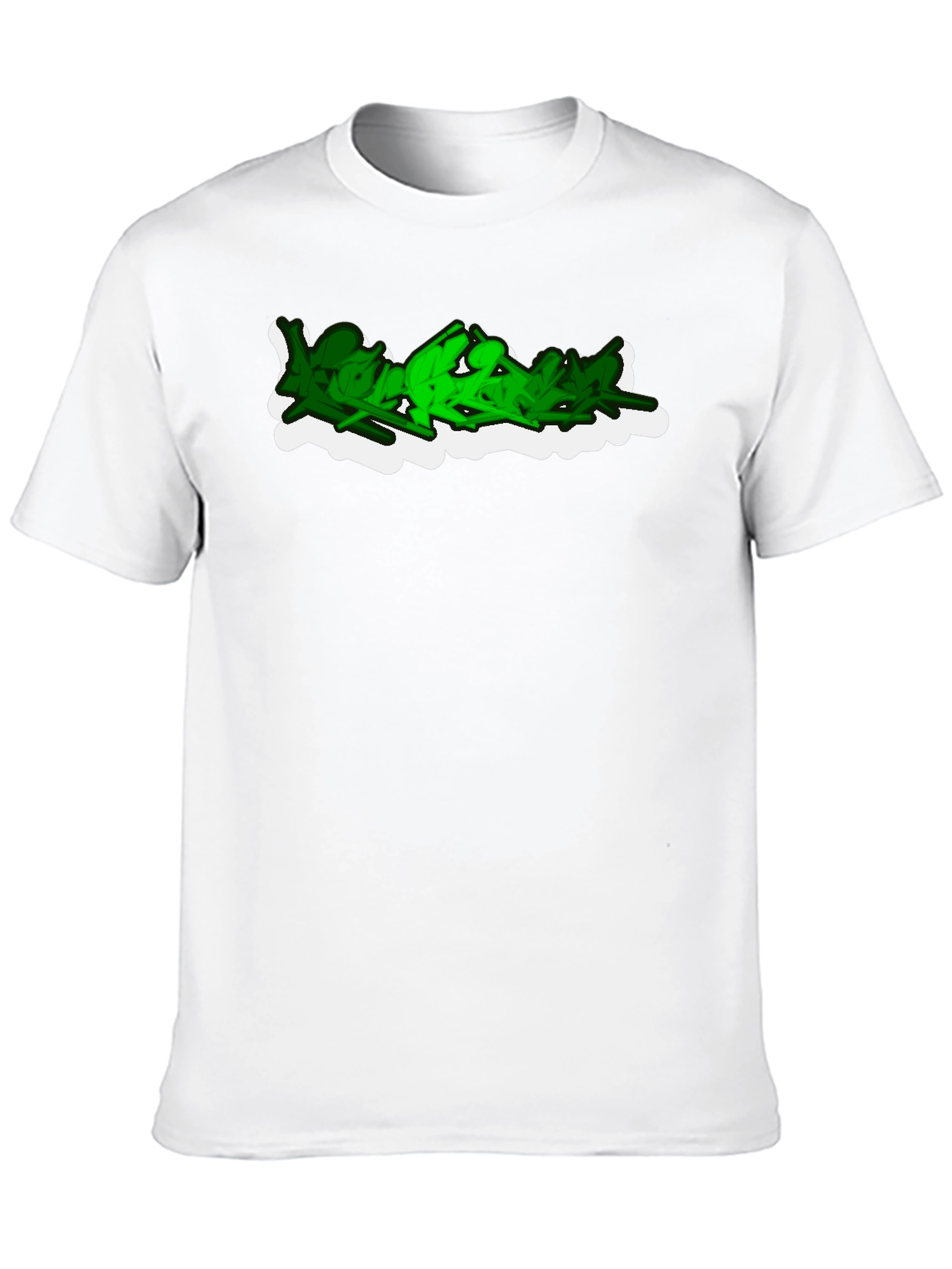 Urban Graffiti Style Black T-Shirt