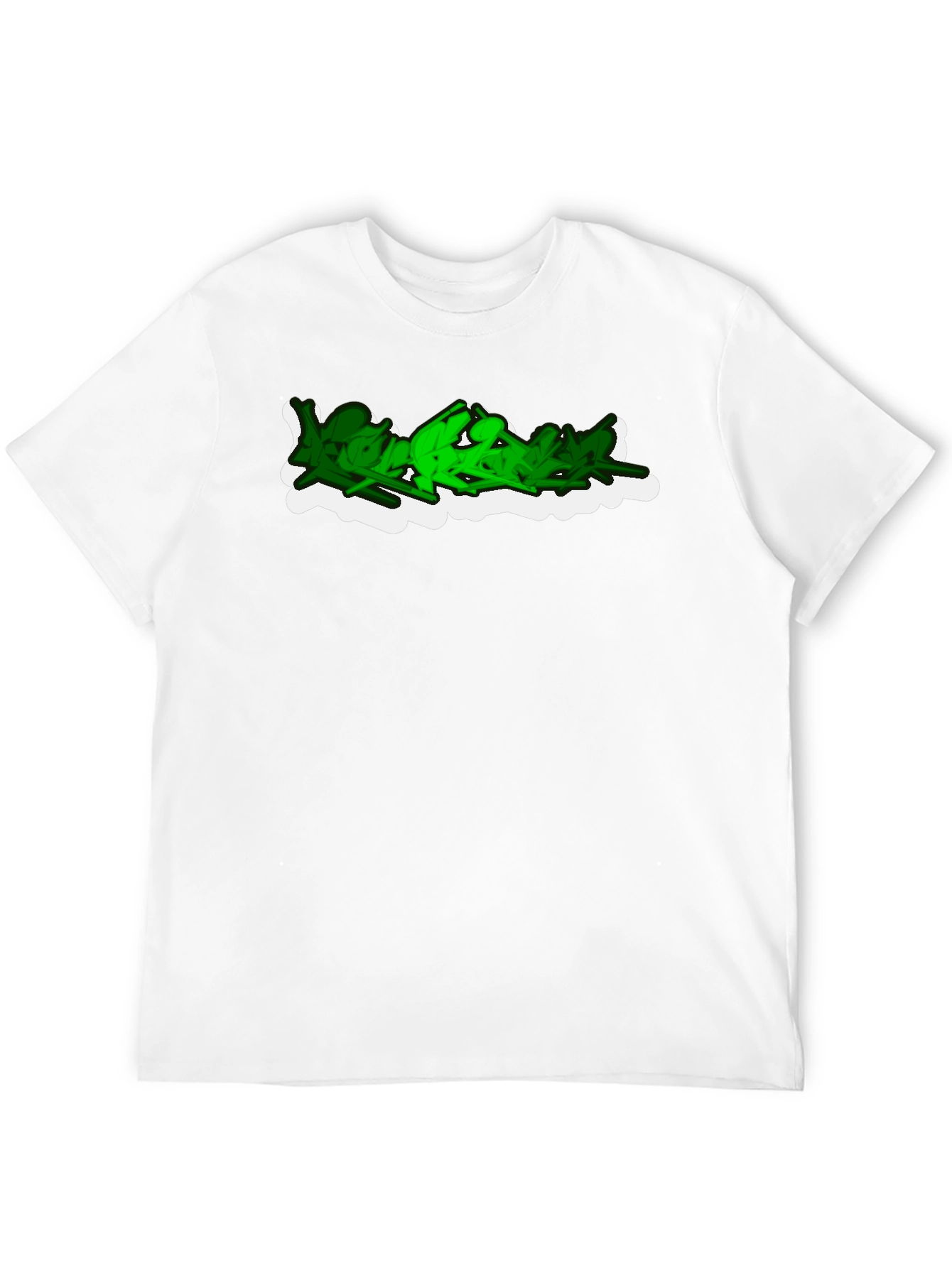 Urban Graffiti Style Black T-Shirt