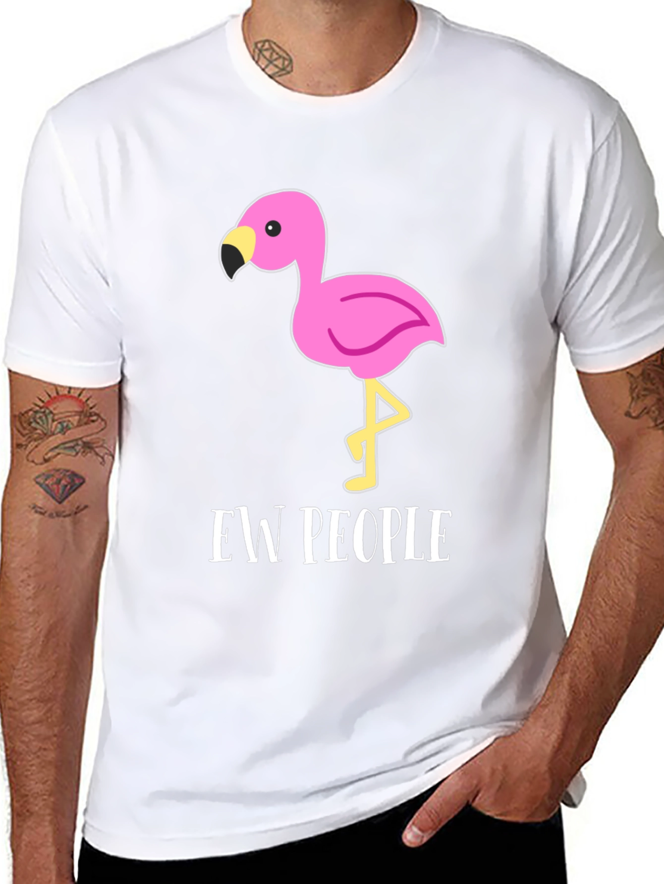 Ew People Flamingo Graphic T-Shirt