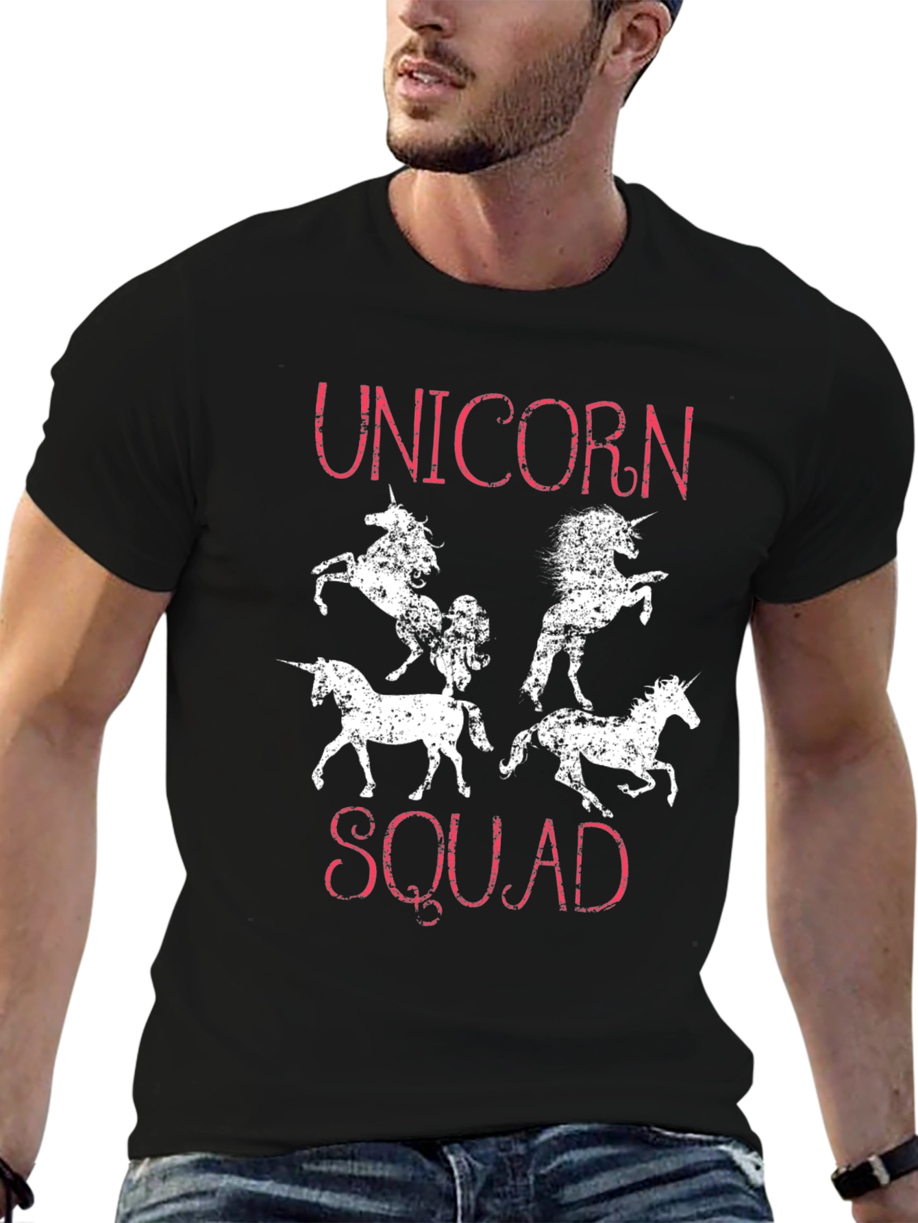 Unicorn Squad Graphic Tee - Black