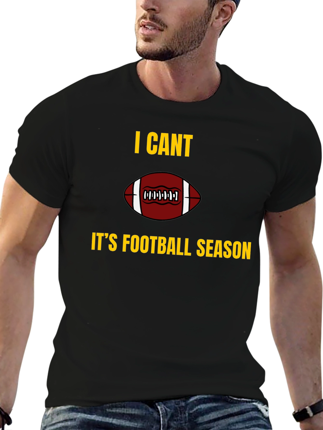 I Cant Its Football Season Graphic T-Shirt