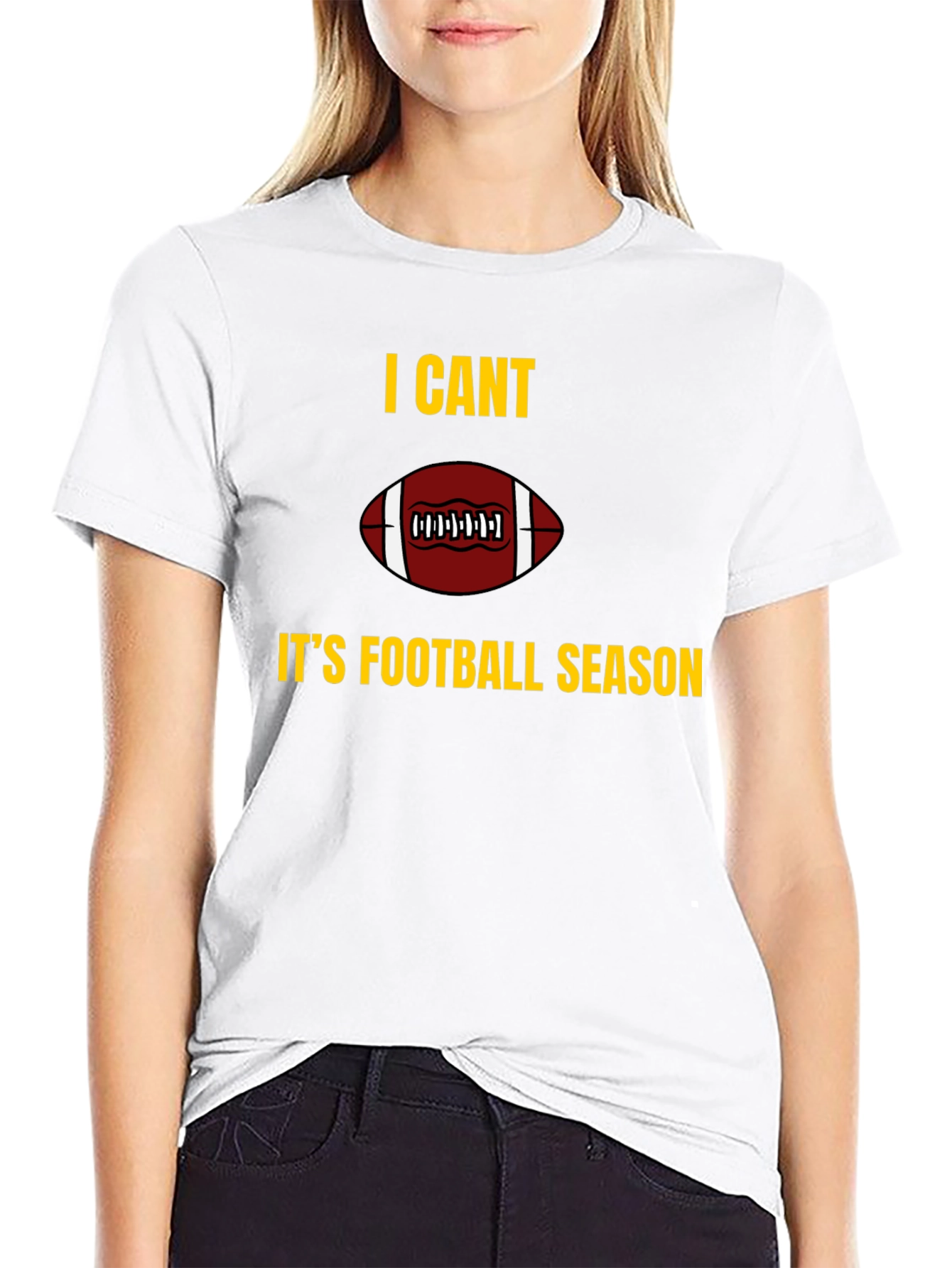 I Cant Its Football Season Graphic T-Shirt