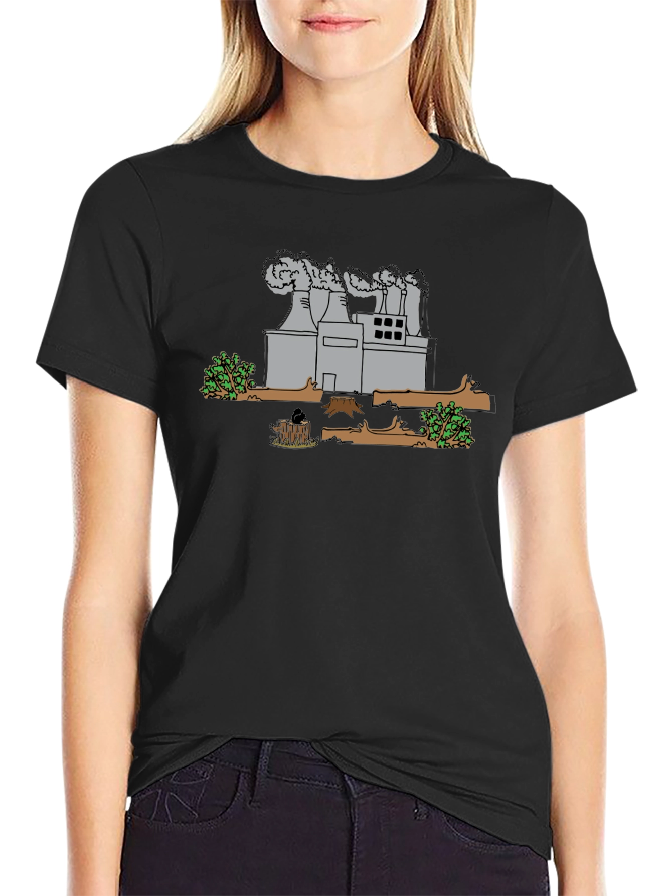 Environmental Cartoon T-Shirt