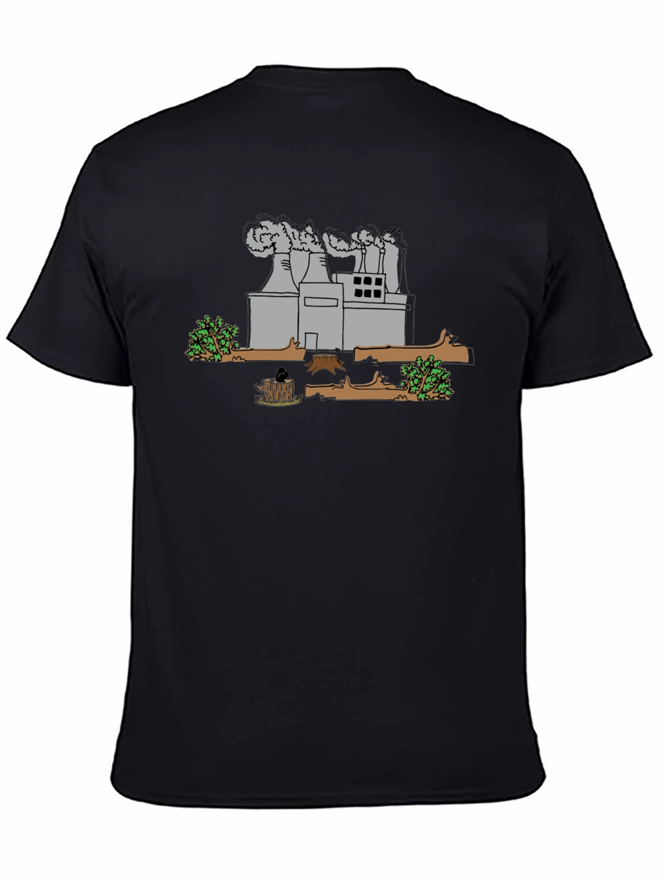 Environmental Cartoon T-Shirt