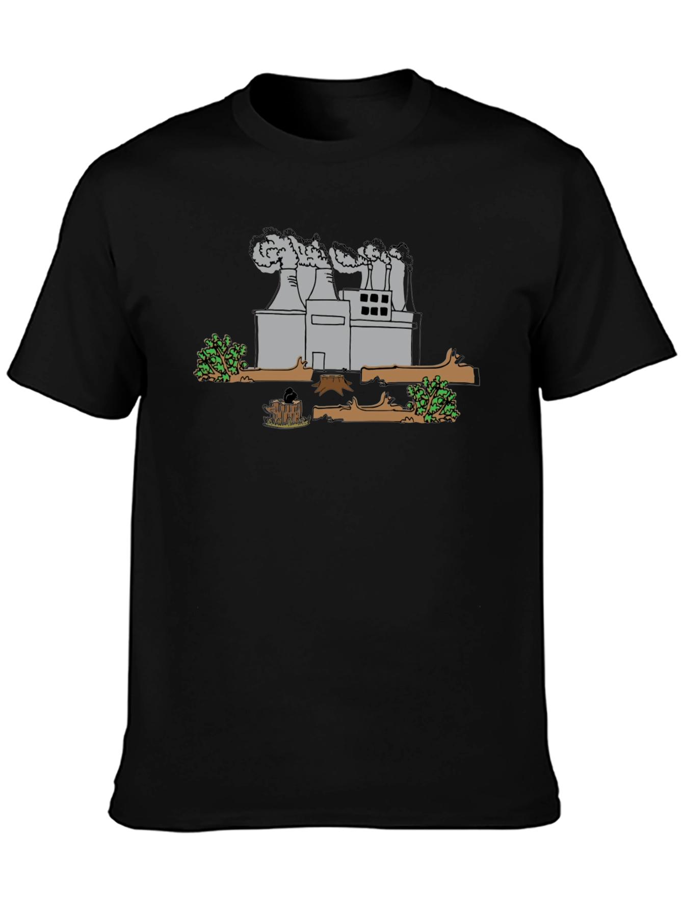Environmental Cartoon T-Shirt