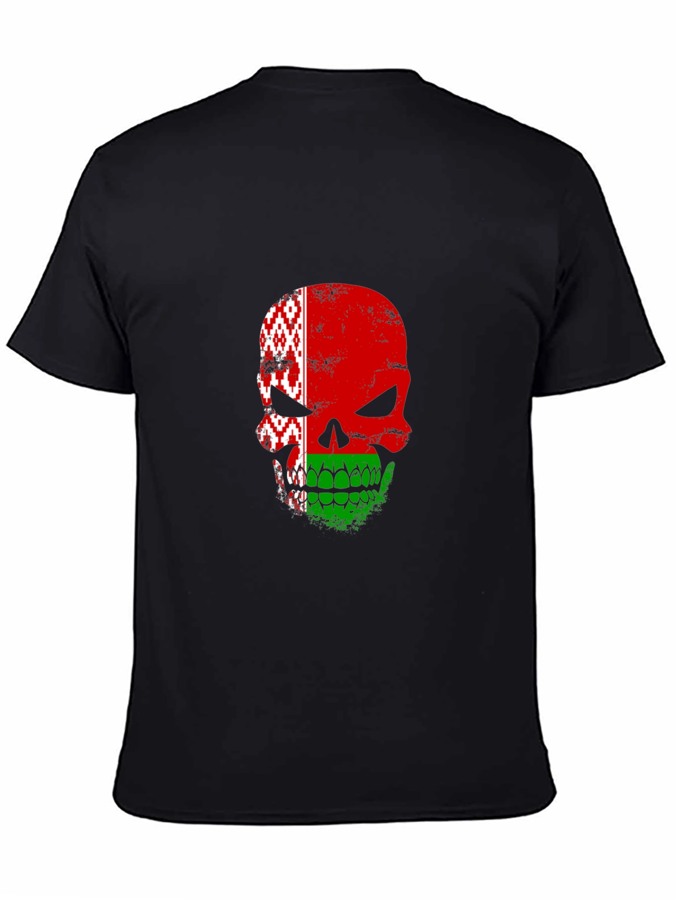 Belarus Skull Flag Graphic T-Shirt