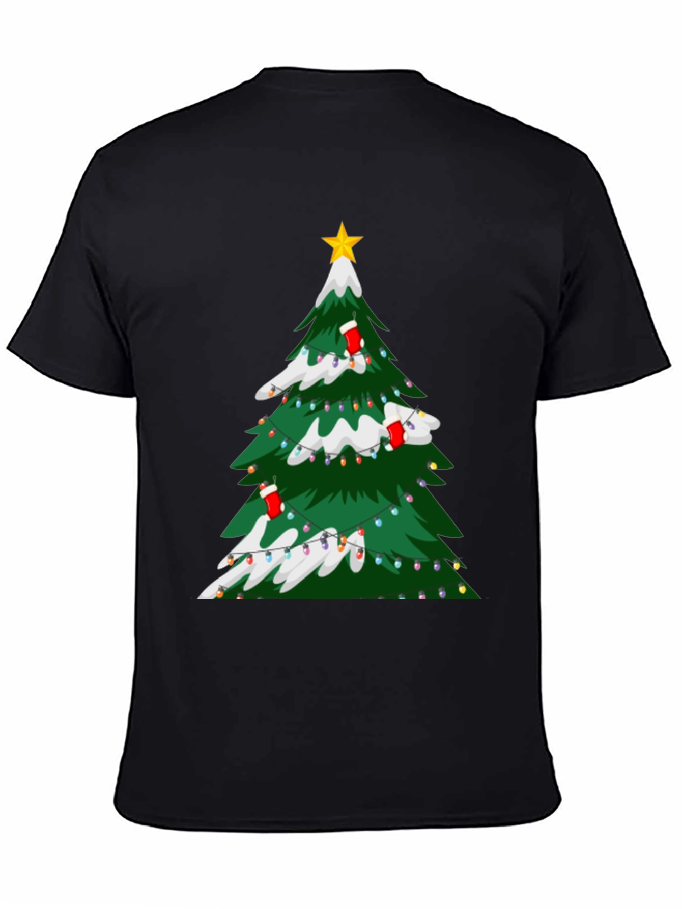 Christmas Tree Graphic Tee - Holiday Festive Style