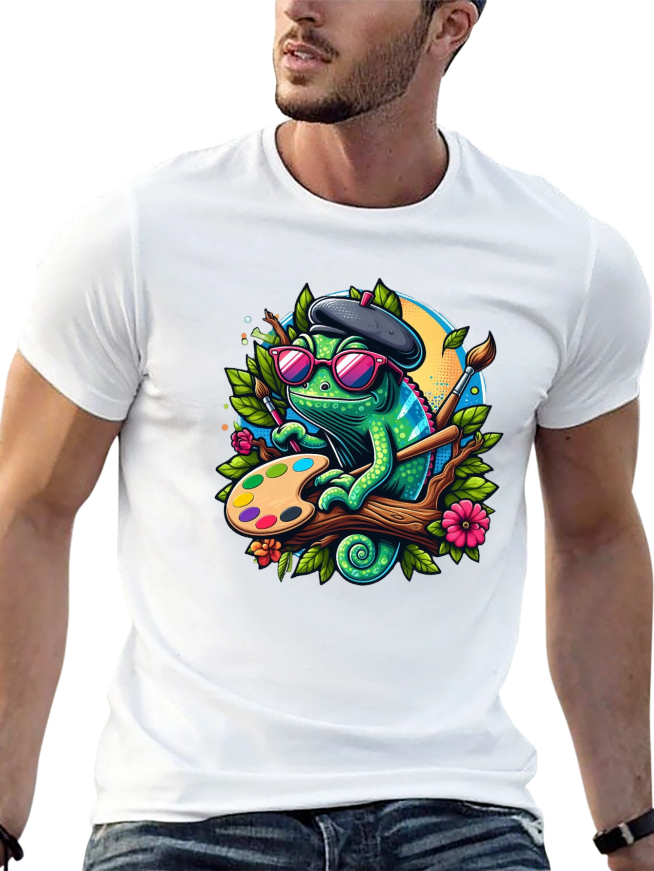 Chameleon Artist Graphic T-Shirt