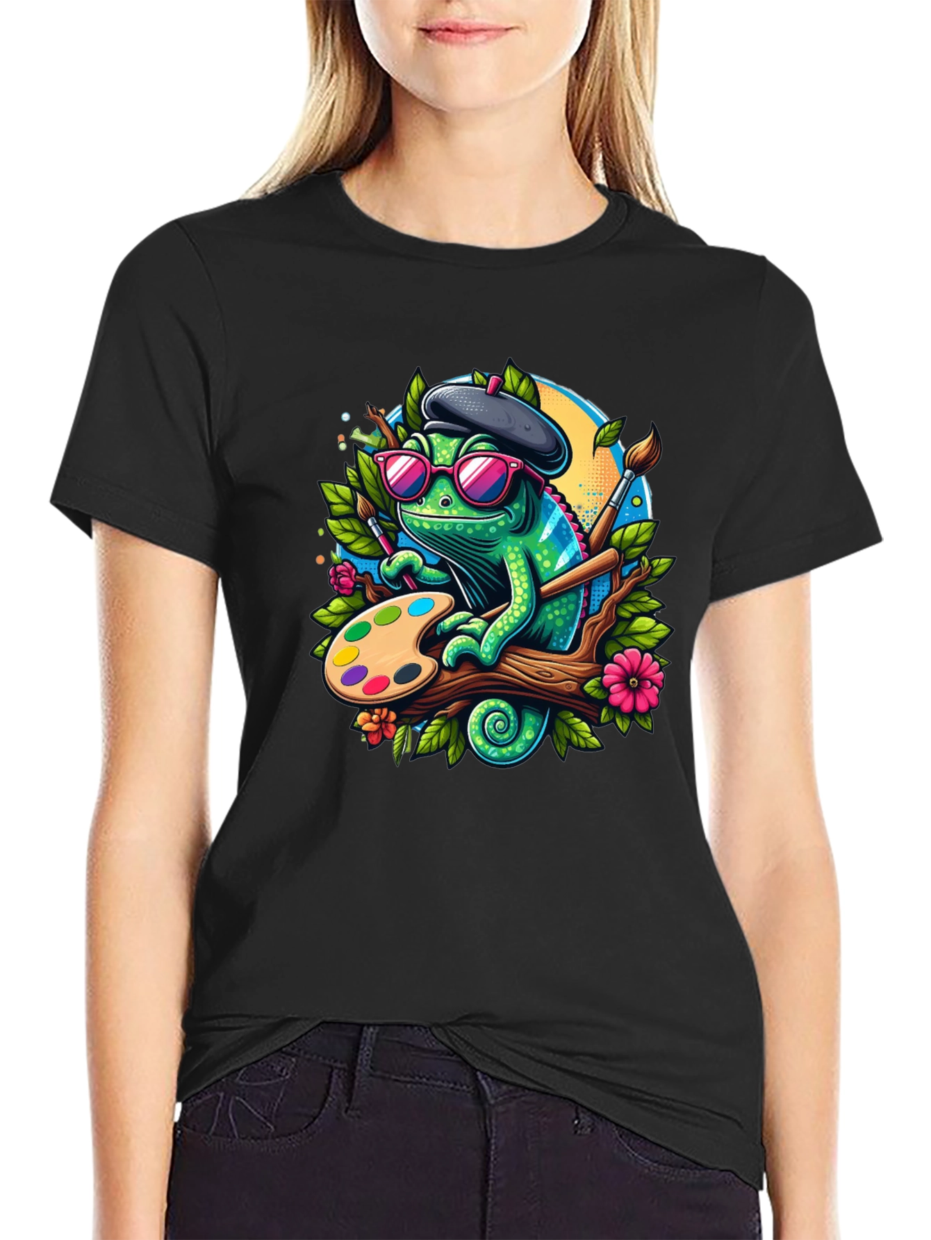 Chameleon Artist Graphic T-Shirt