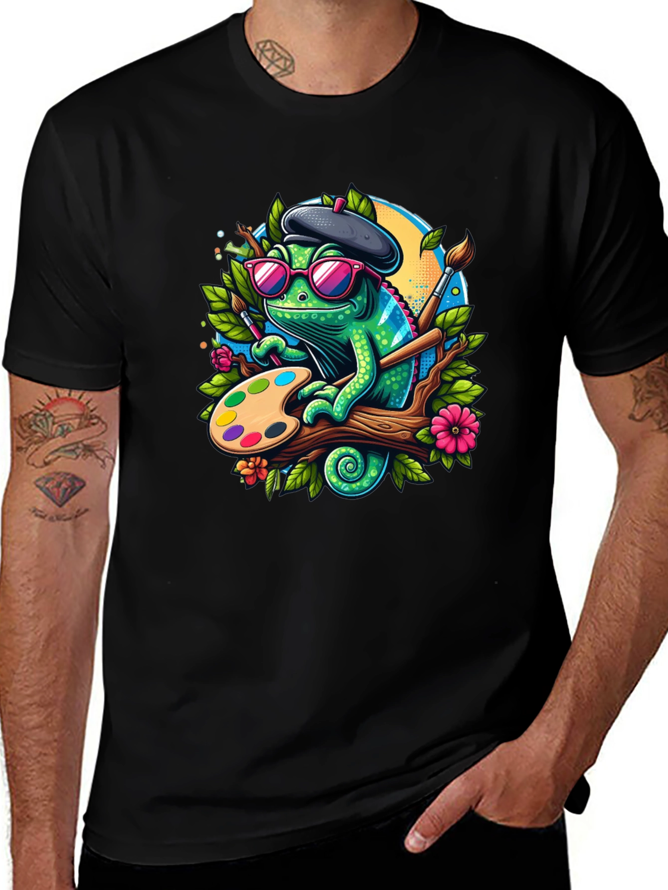 Chameleon Artist Graphic T-Shirt