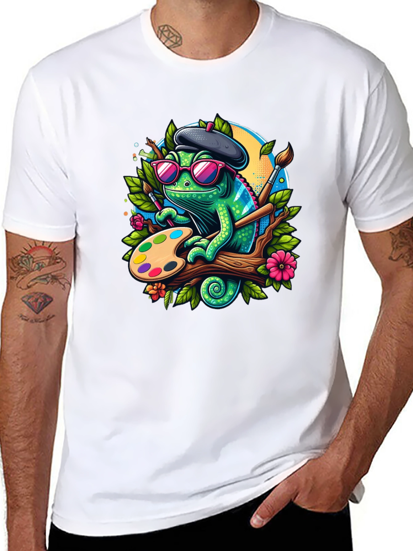 Chameleon Artist Graphic T-Shirt