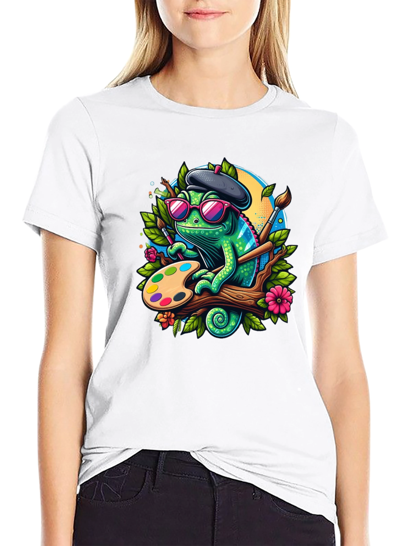 Chameleon Artist Graphic T-Shirt