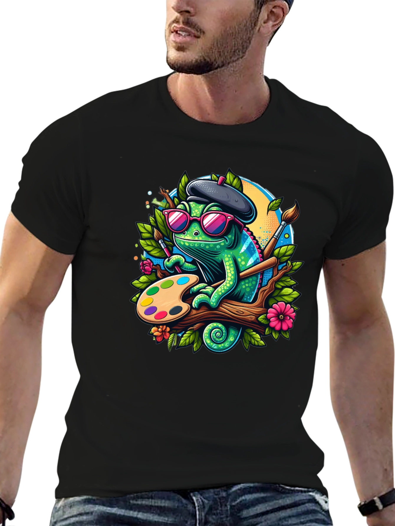 Chameleon Artist Graphic T-Shirt