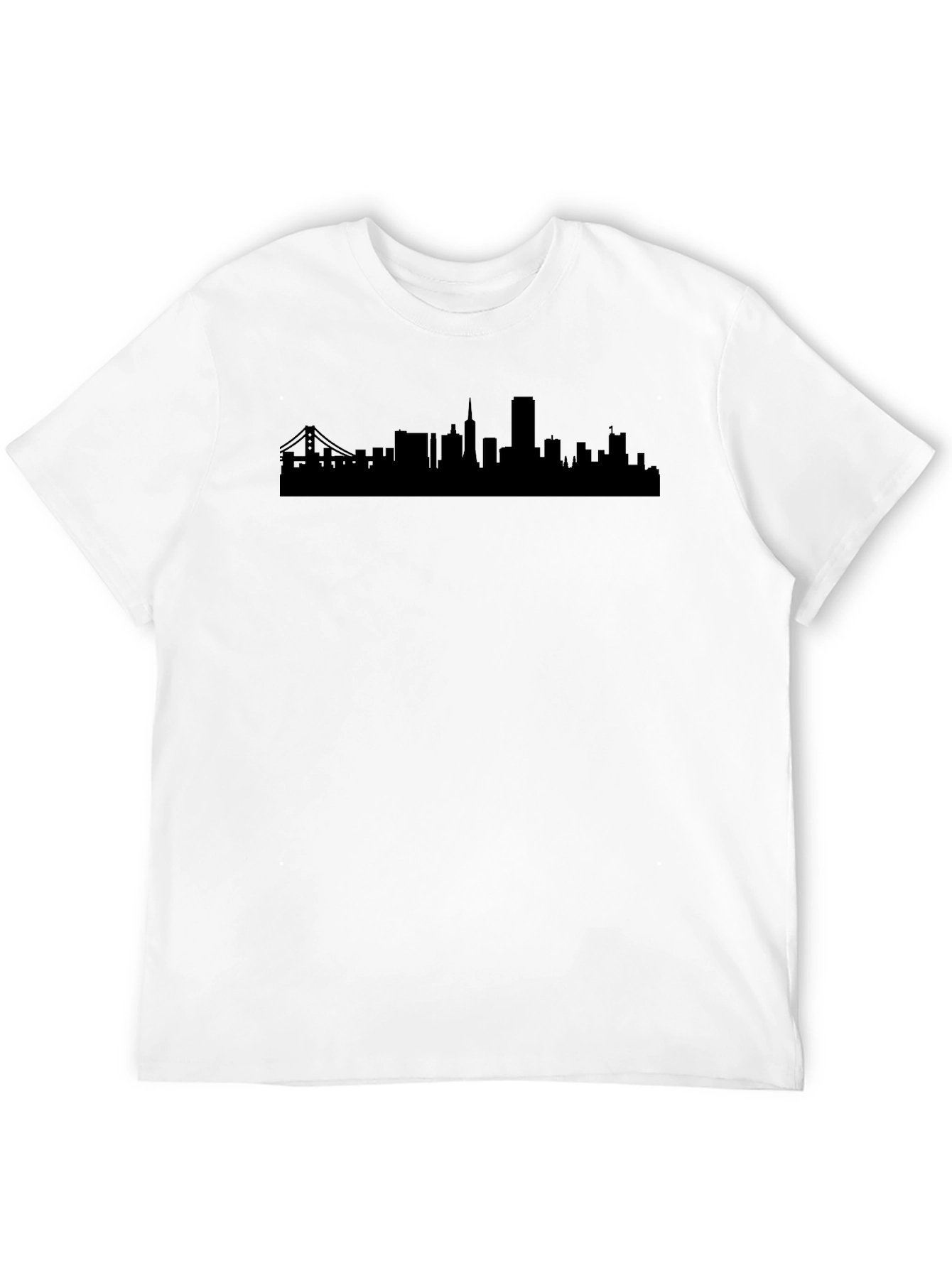 City Skyline T-Shirt - Mens Black Graphic Tee