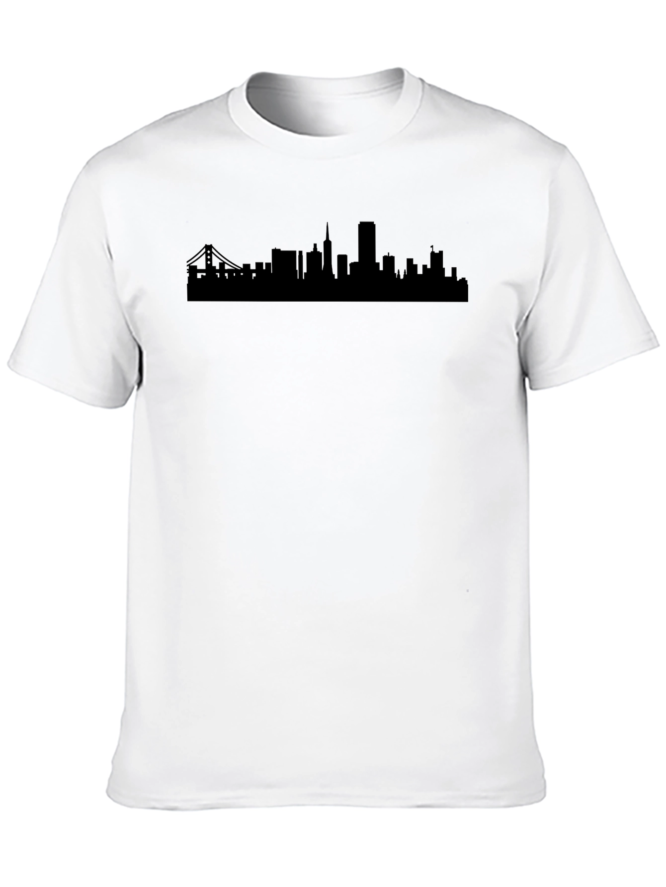 City Skyline T-Shirt - Mens Black Graphic Tee