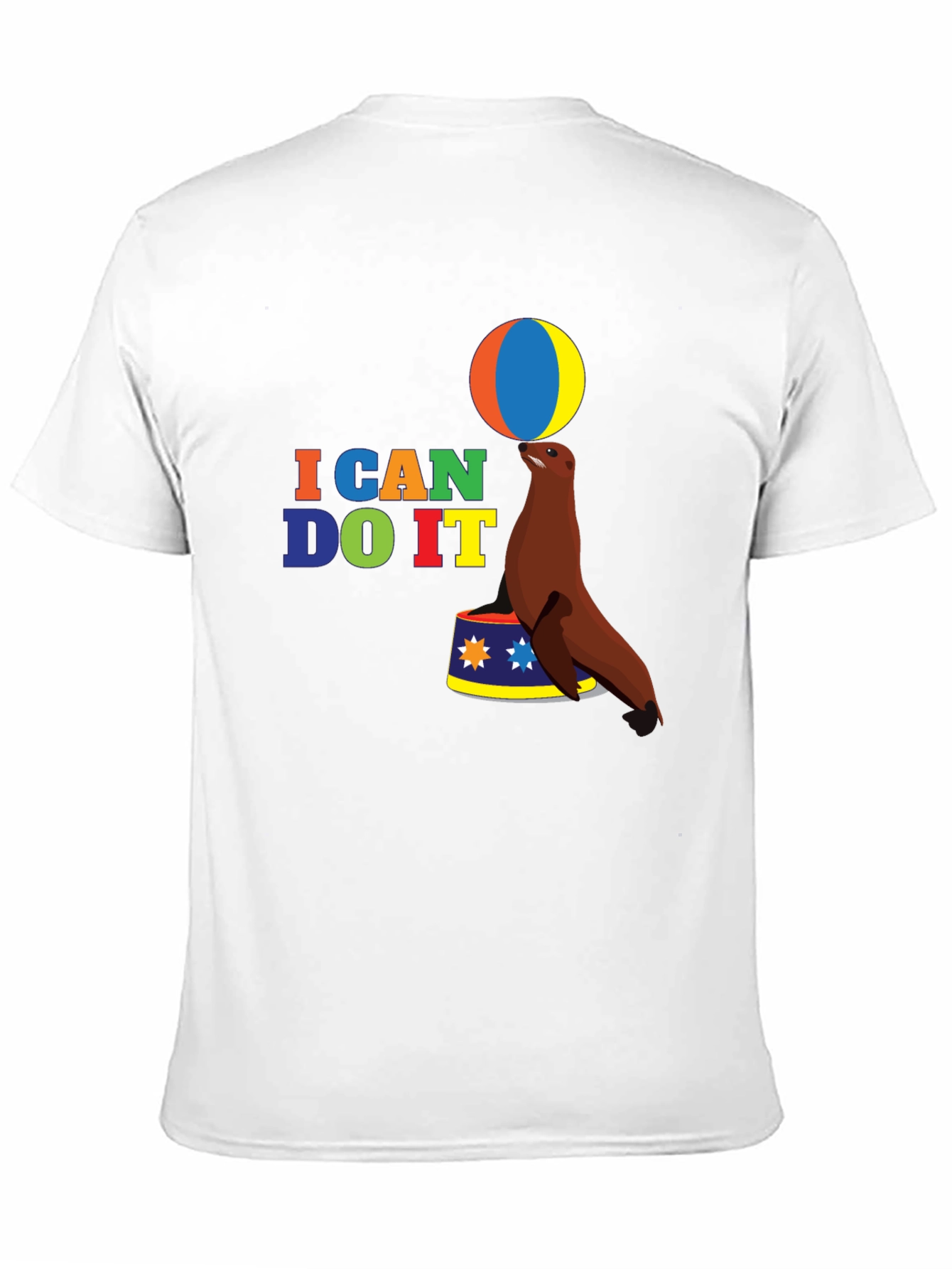 I Can Do It Seal T-Shirt - Black