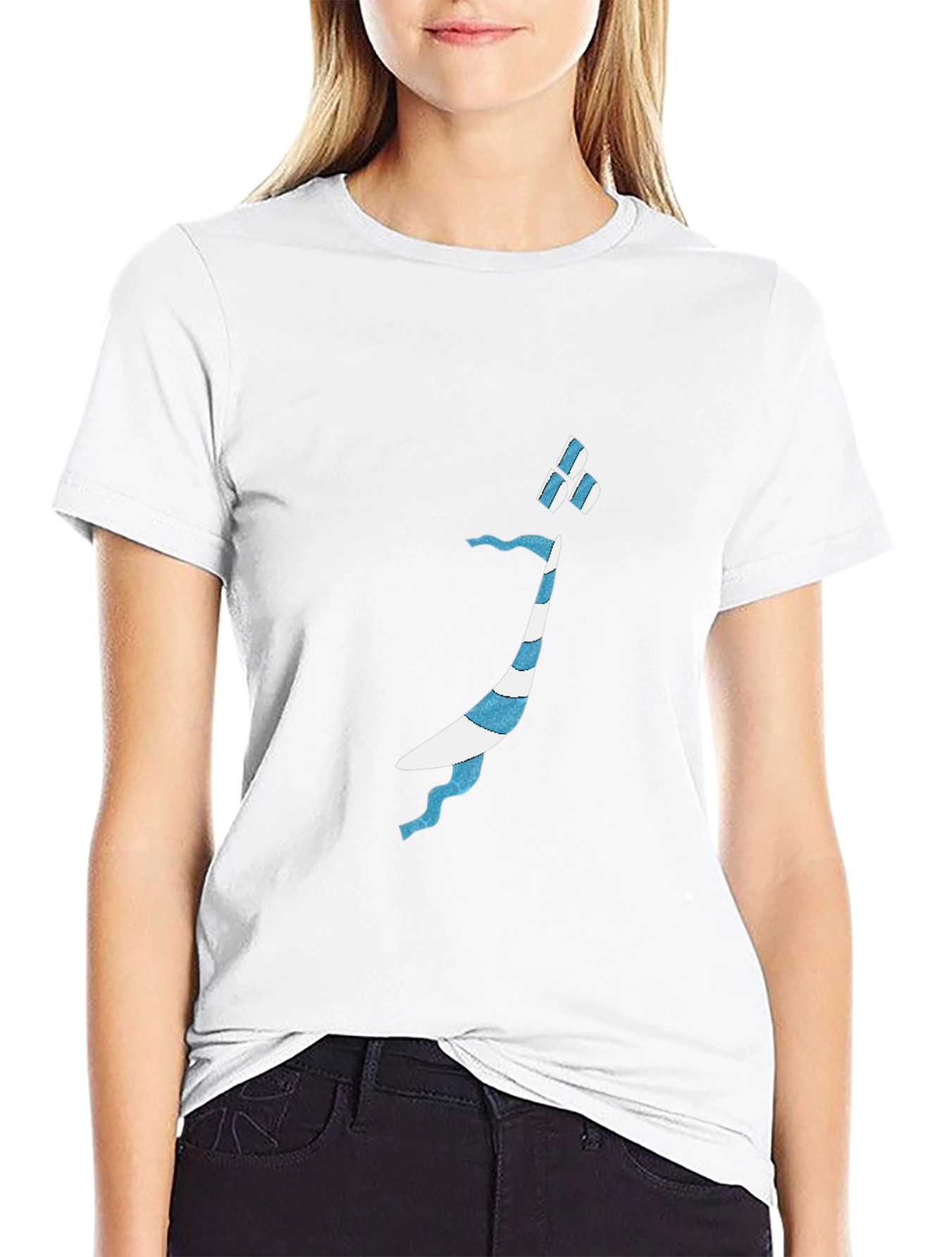 Mens Black T-Shirt with Arabic Letter Design
