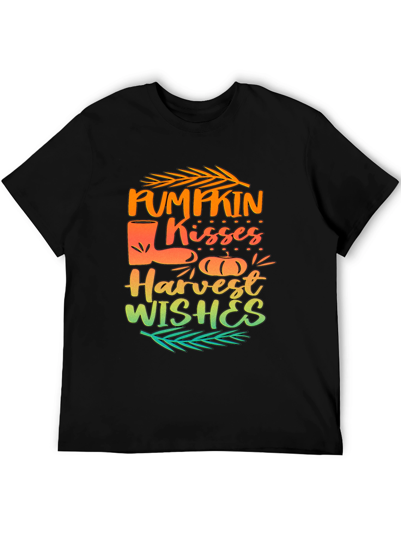 Pumpkin Kisses Harvest Wishes Graphic Tee